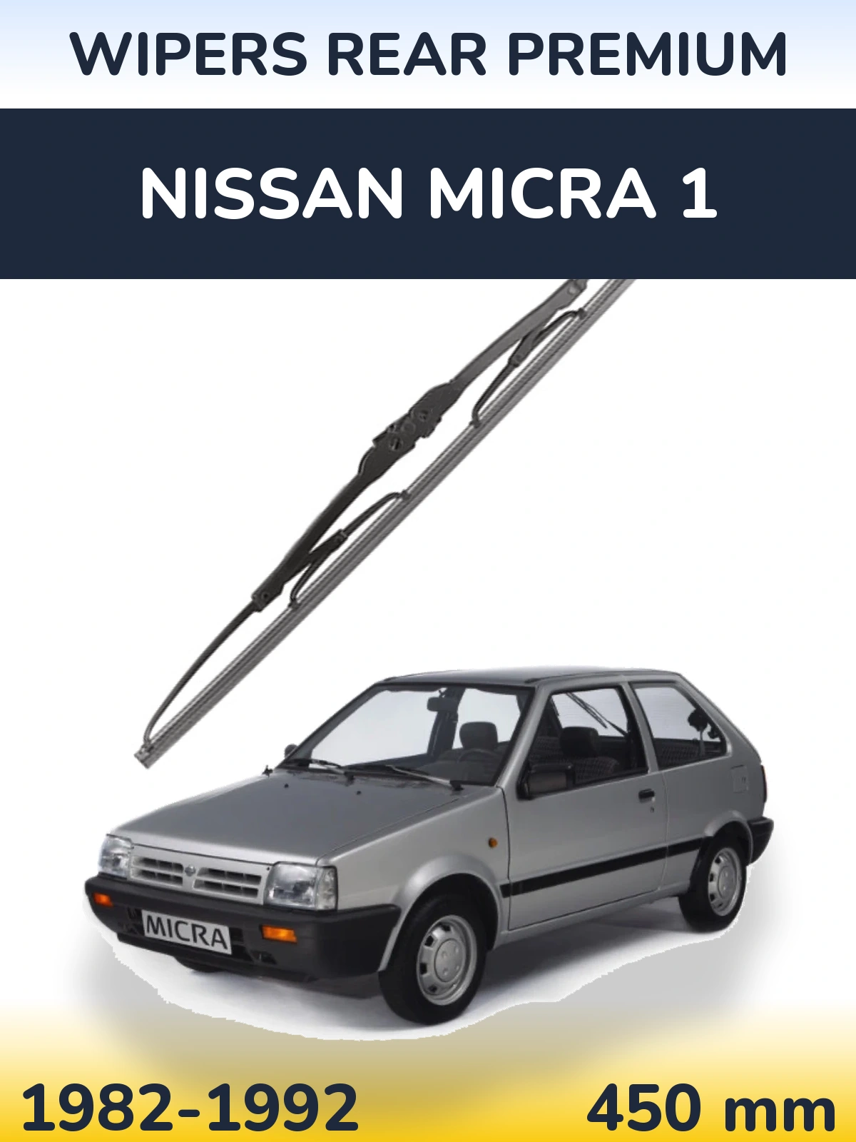 Tylna wycieraczka WIPERS REAR PREMIUM 450 mm do Nissan Micra 1 1982-1992