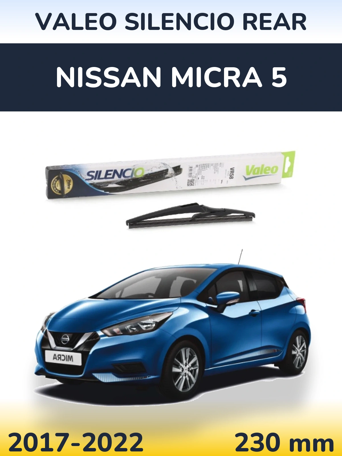 Tylna wycieraczka Valeo Silencio Rear 240 mm do Nissan Micra 5 2017-2022