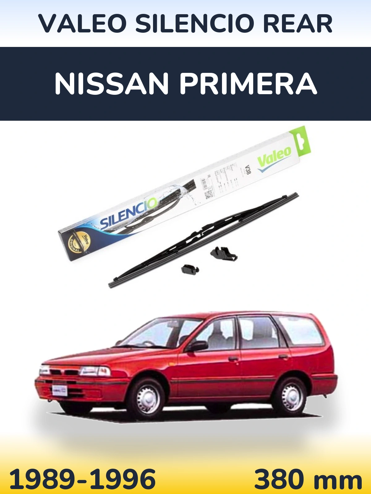Задний дворник Valeo Silencio Rear 380 мм для Nissan Primera 1989-1996