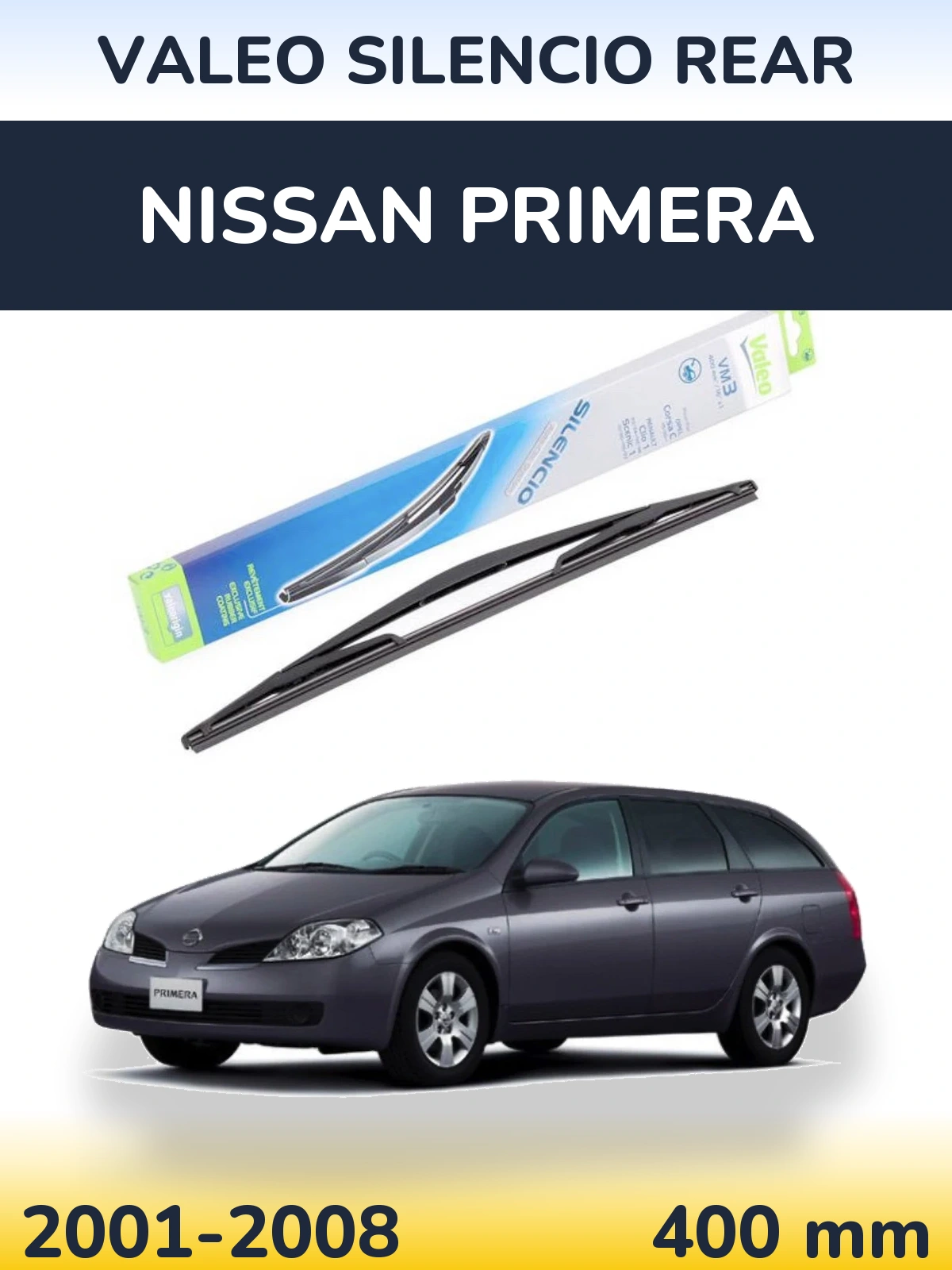 Tylna wycieraczka Valeo Silencio Rear 400 mm do Nissan Primera 2001-2008