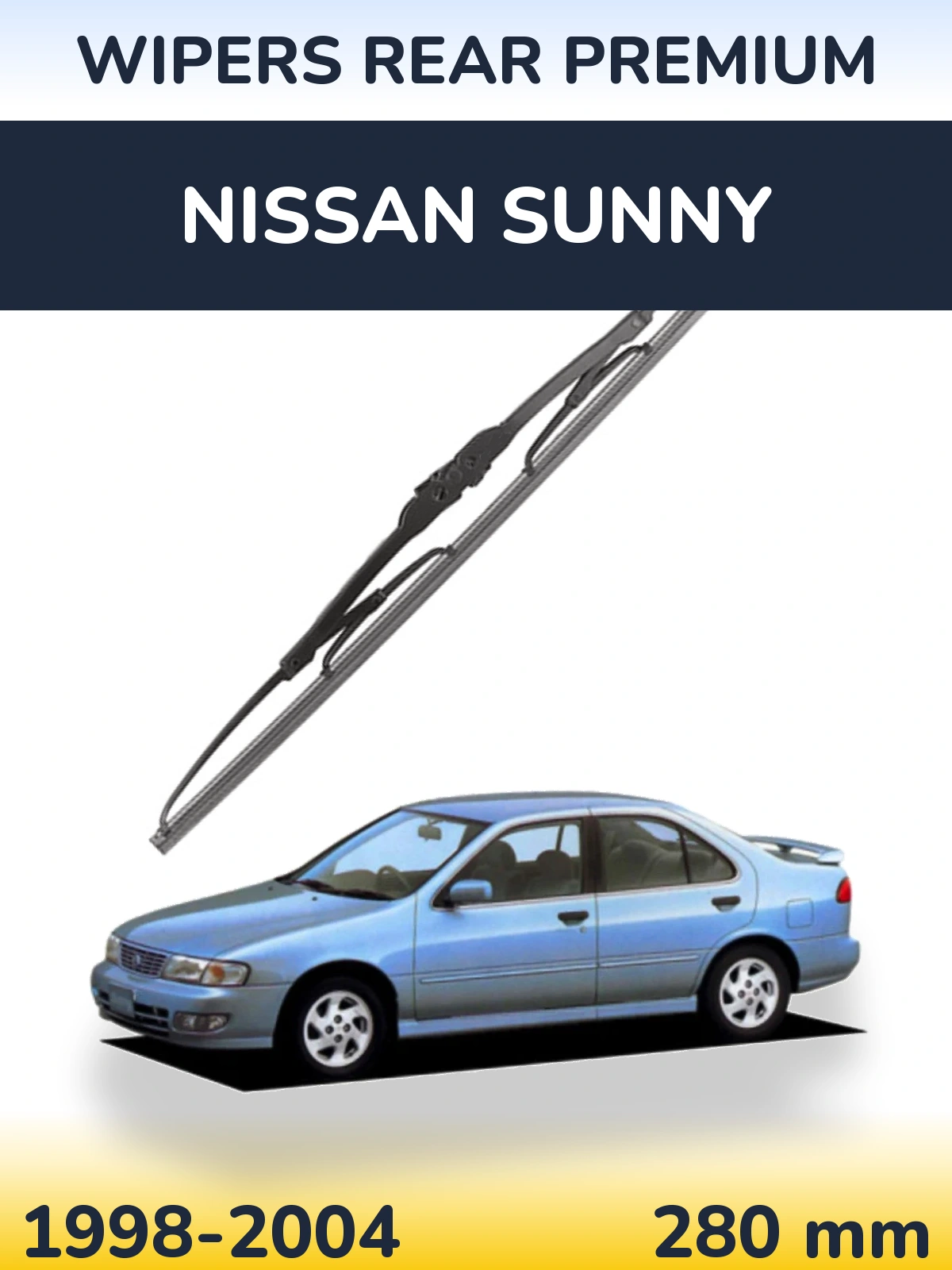 Задний дворник WIPERS REAR PREMIUM 280 мм для Nissan Sunny 1998-2004