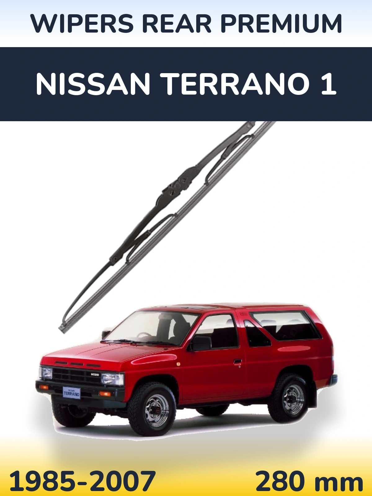 Tylna wycieraczka WIPERS REAR PREMIUM 280 mm do Nissan Terrano 1 1985-2007