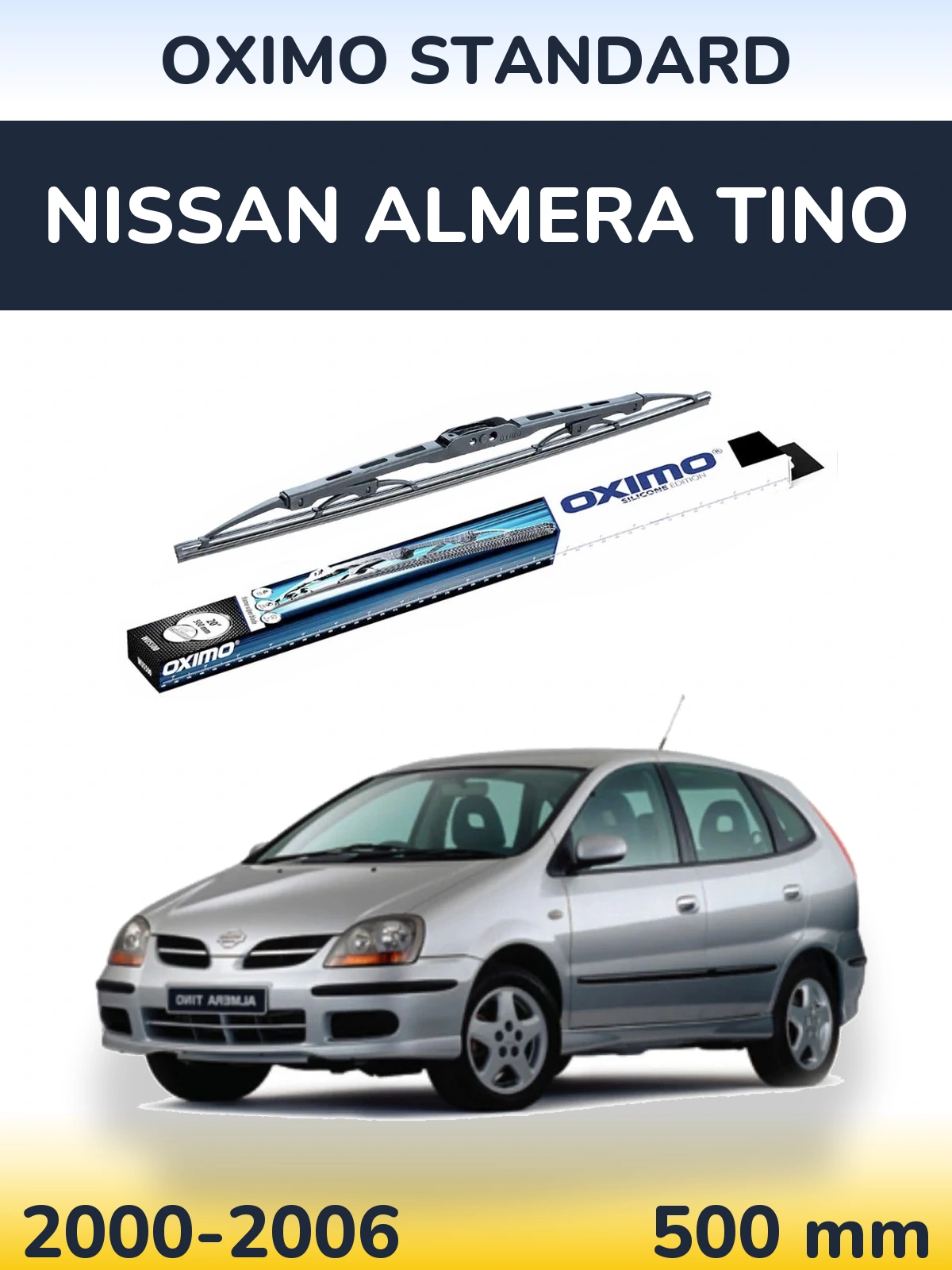 Tylna wycieraczka Oximo Standard 500 mm do Nissan Almera Tino 2000-2006