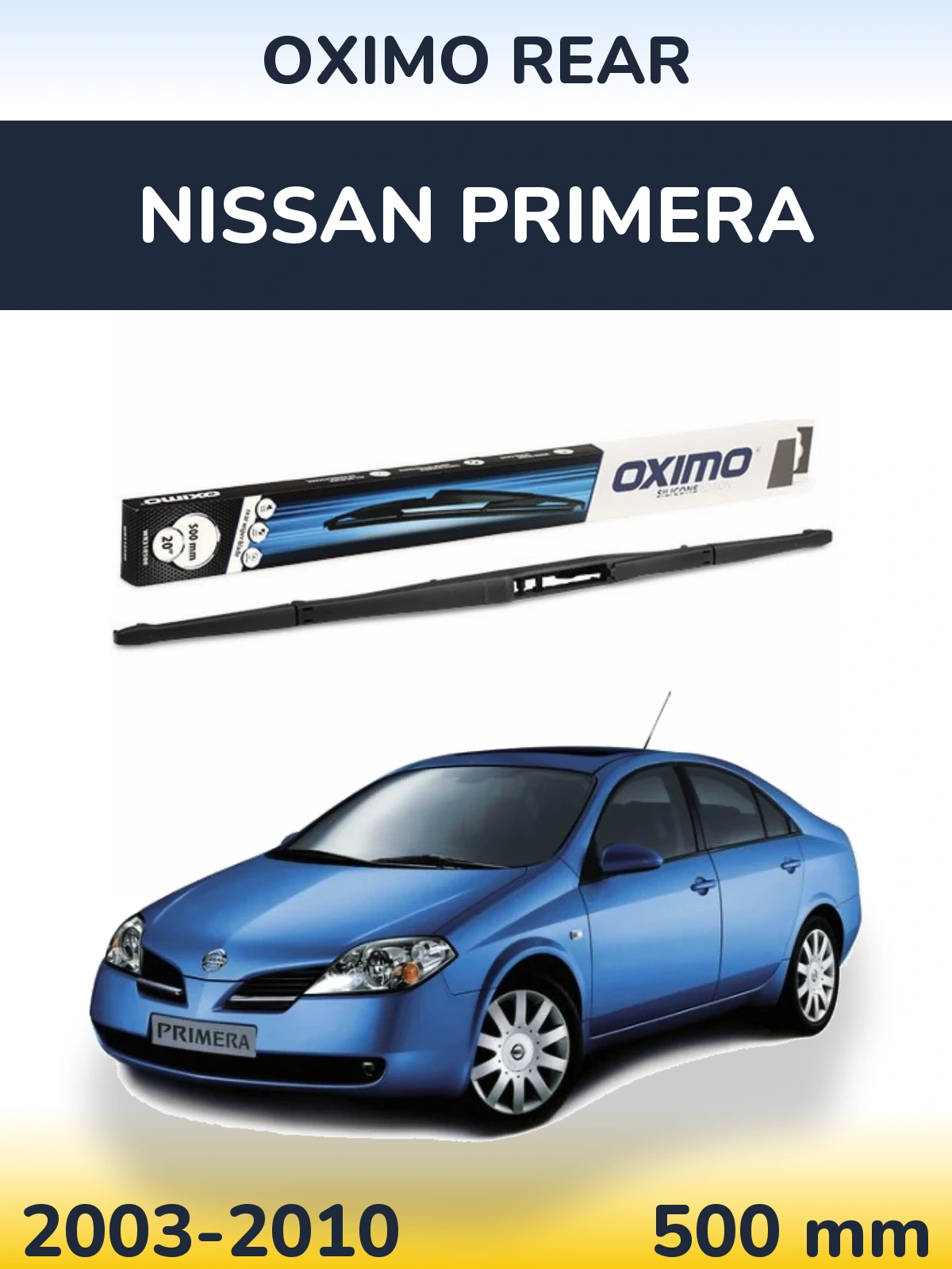 Rear wiper blade Oximo Rear 500 mm for Nissan Primera 2003-2010