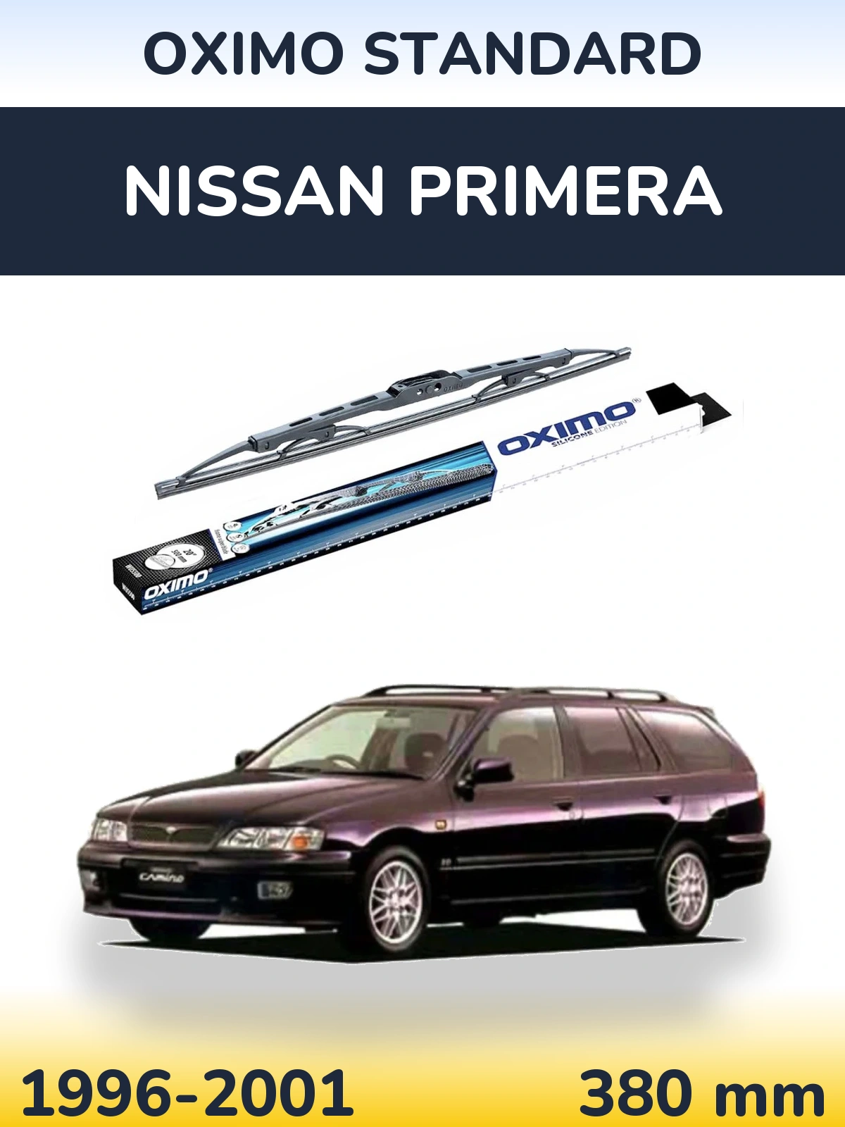 Tylna wycieraczka Oximo Standard 375 mm do Nissan Primera 1996-2001