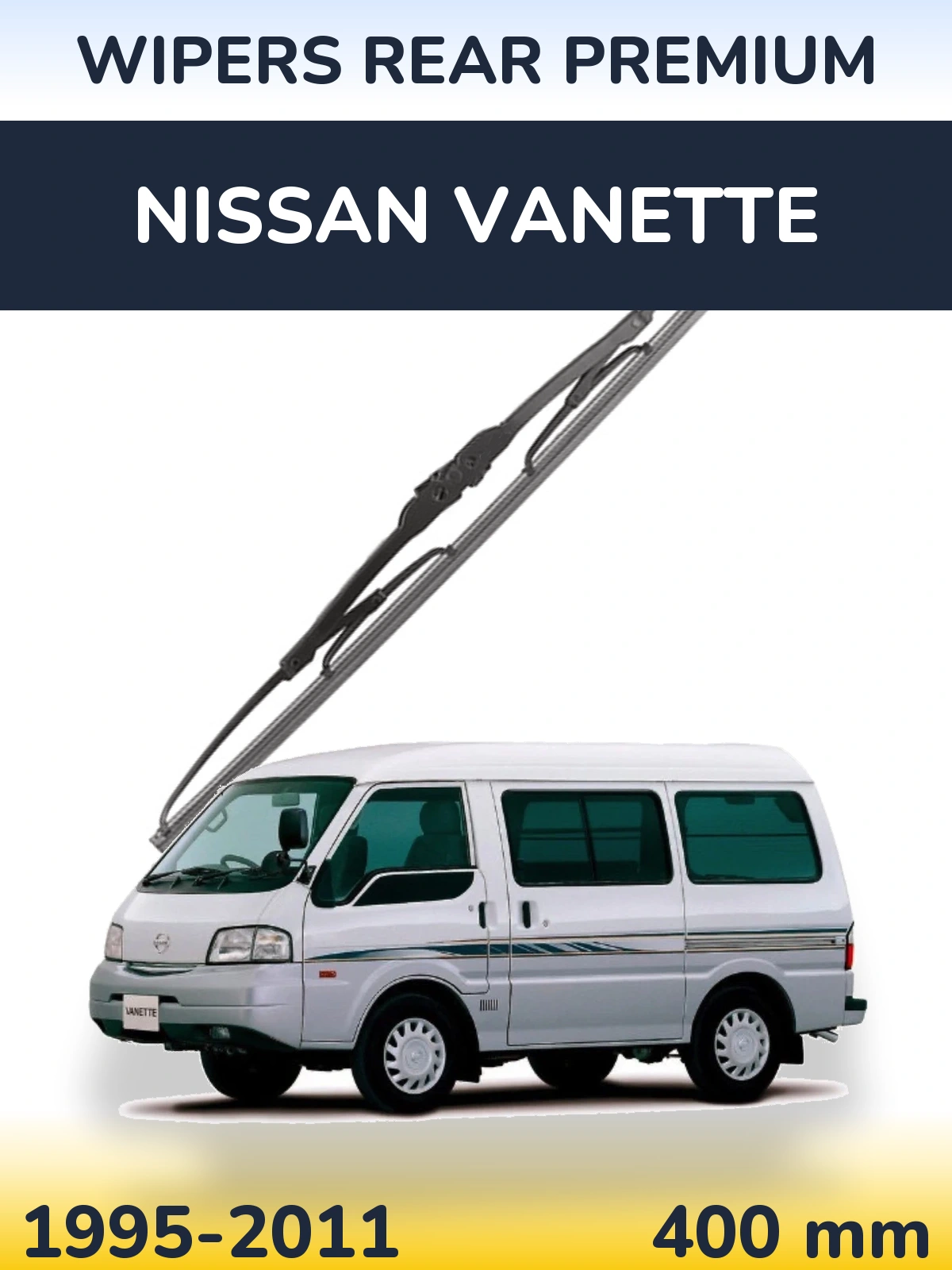 Tylna wycieraczka WIPERS REAR PREMIUM 400 mm do Nissan Vanette 1995-2011