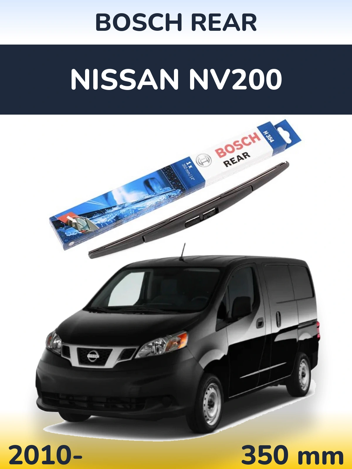 Tylna wycieraczka BOSCH Rear 350 mm do Nissan NV200 2010-2026