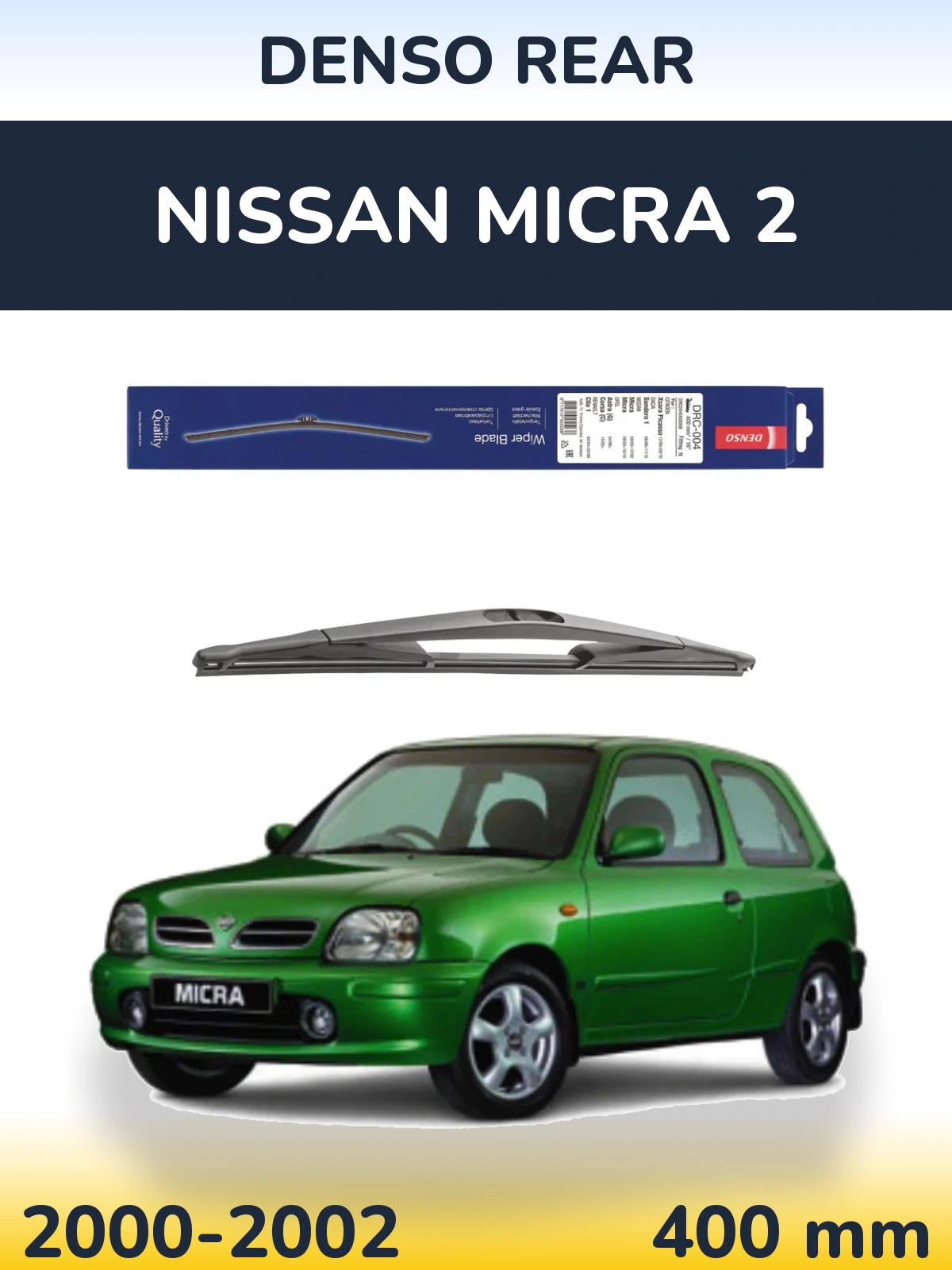 Tylna wycieraczka Denso Rear 400 mm do Nissan Micra 2 2000-2002