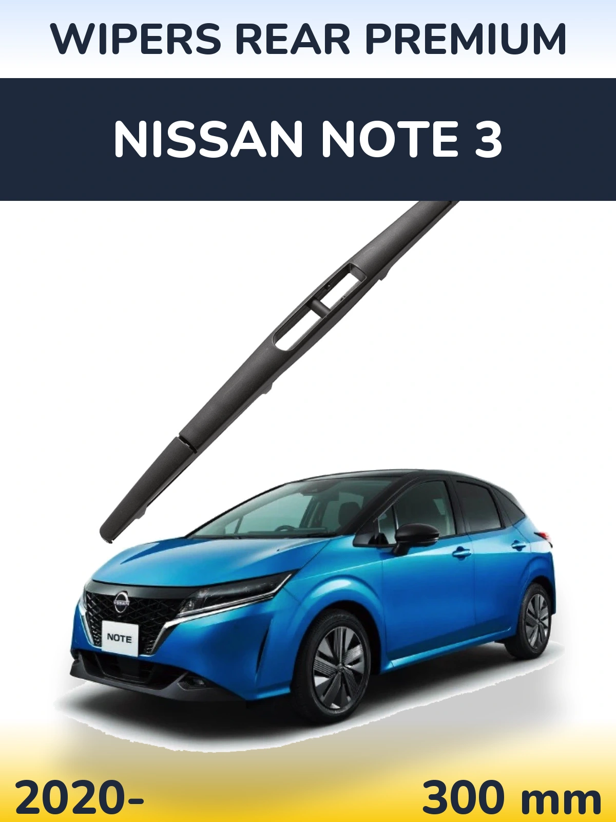 Tylna wycieraczka WIPERS REAR PREMIUM 300 mm do Nissan Note 3 2020-2026