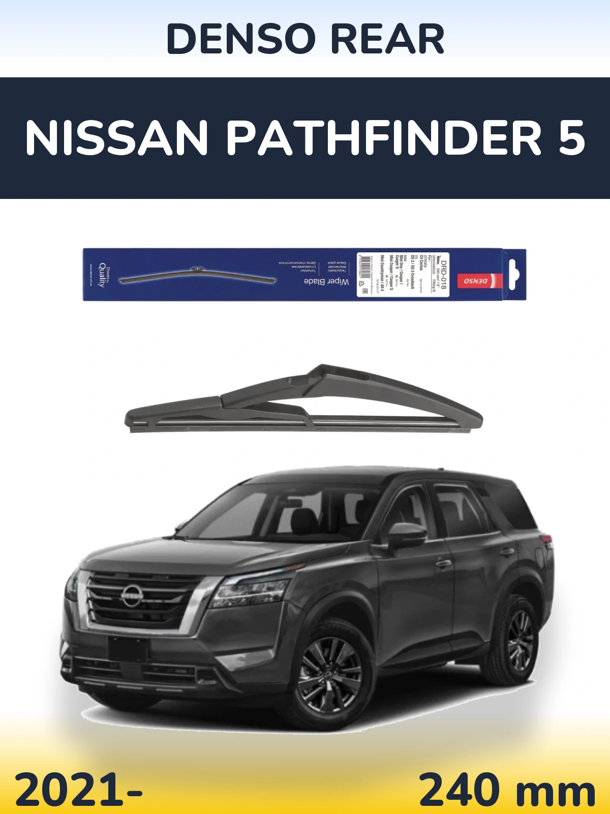 Tylna wycieraczka Denso Rear 240 mm do Nissan Pathfinder 5 2021-2026