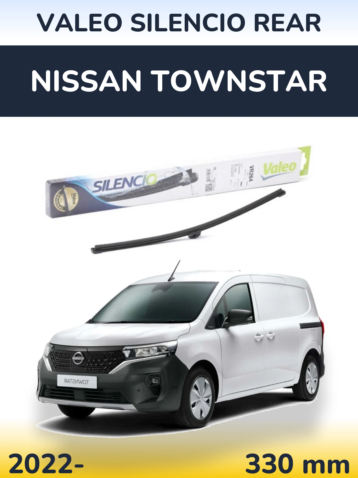 Tylna wycieraczka Valeo Silencio Rear 320 mm do Nissan Townstar 2022-2026
