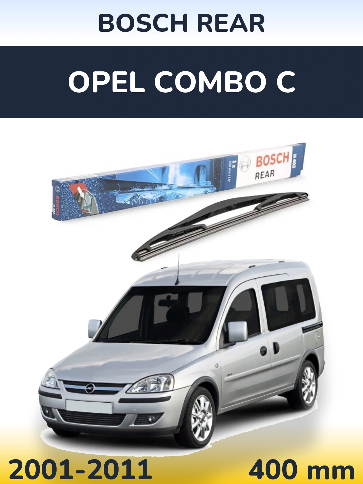 Tylna wycieraczka BOSCH Rear 400 mm do Opel Combo C 2001-2011