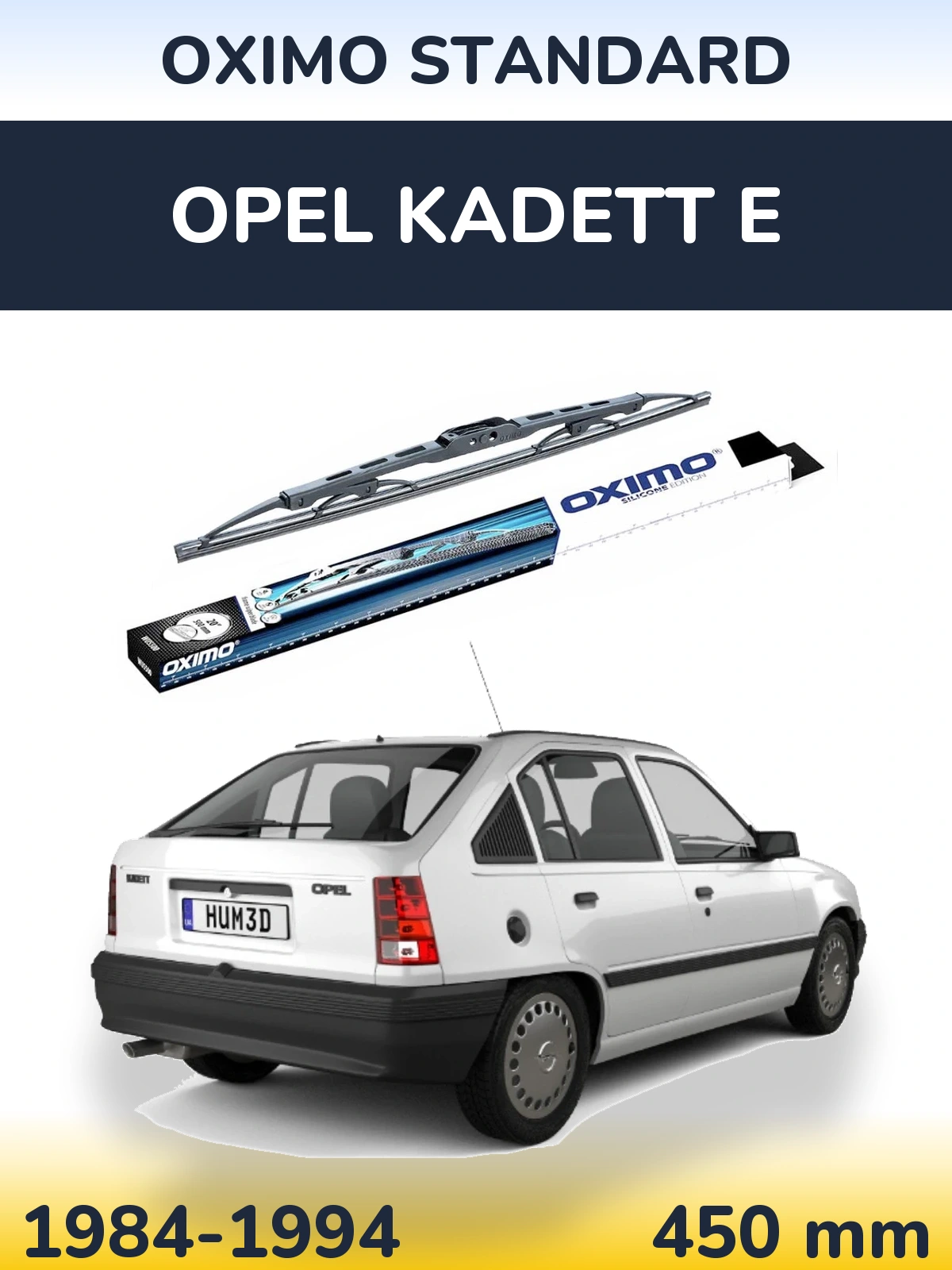 Tylna wycieraczka Oximo Standard 450 mm do Opel Kadett E 1984-1994