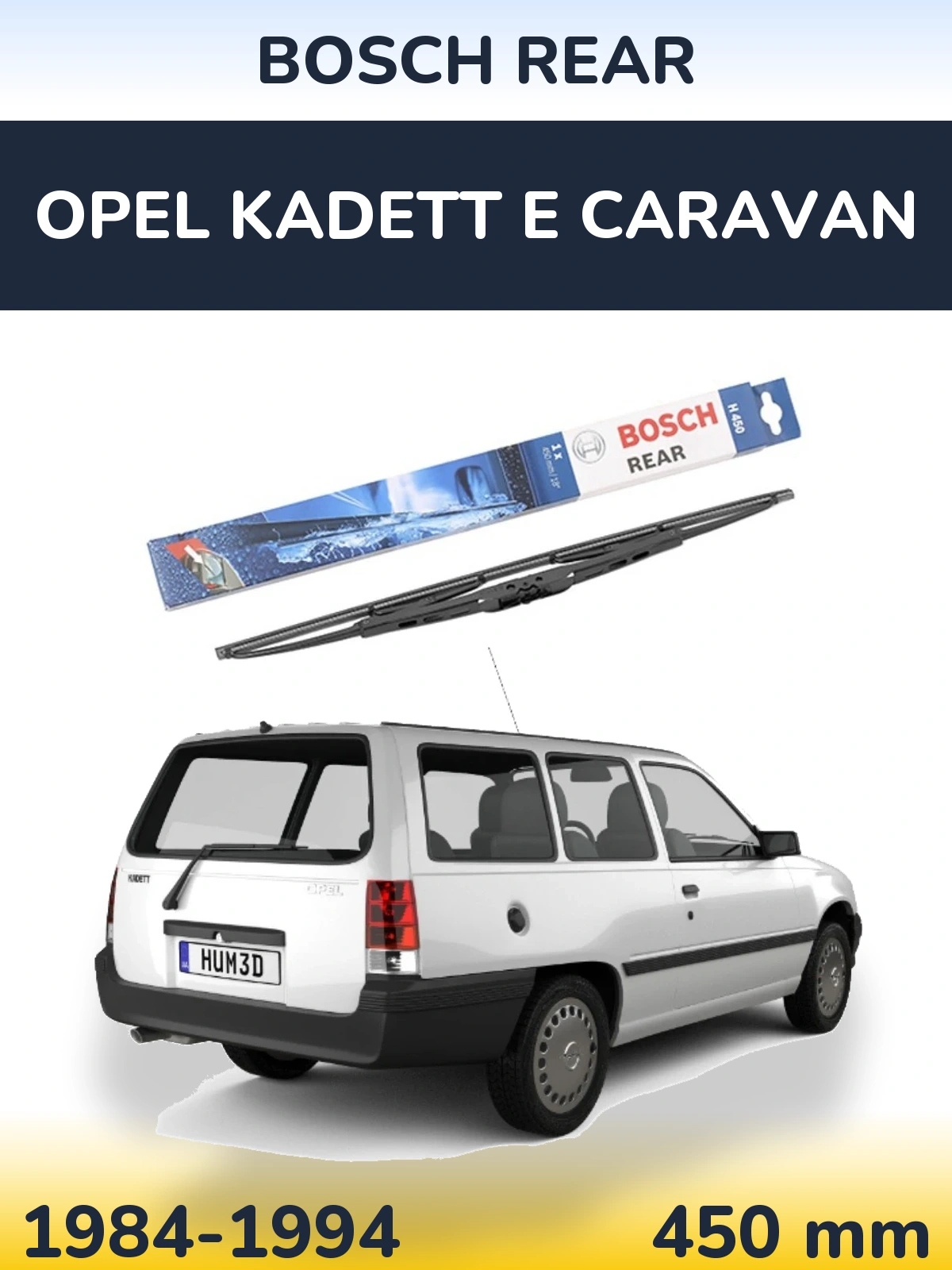 Tylna wycieraczka BOSCH Rear 450 mm do Opel Kadett E Caravan 1984-1994