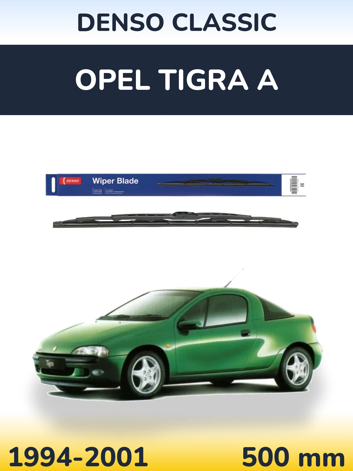 Tylna wycieraczka Denso Classic 500 mm do Opel Tigra A 1994-2001