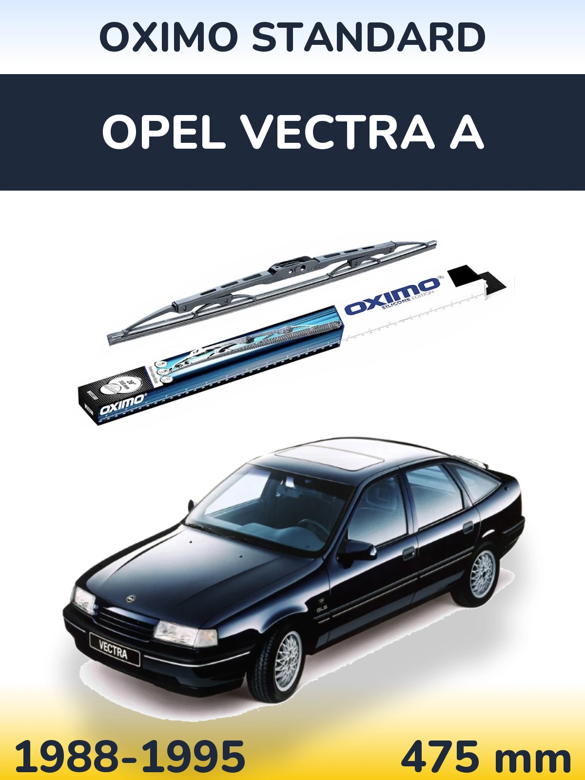 Tylna wycieraczka Oximo Standard 475 mm do Opel Vectra A 1988-1995
