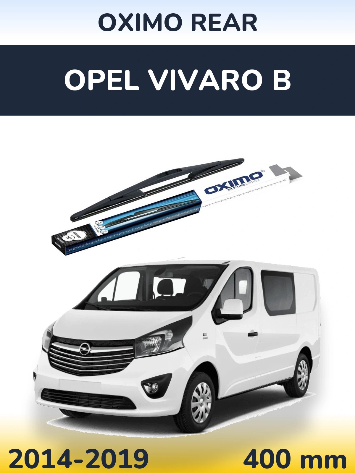 Rear wiper blade Oximo Rear 400 mm for Opel Vivaro B 2014-2019