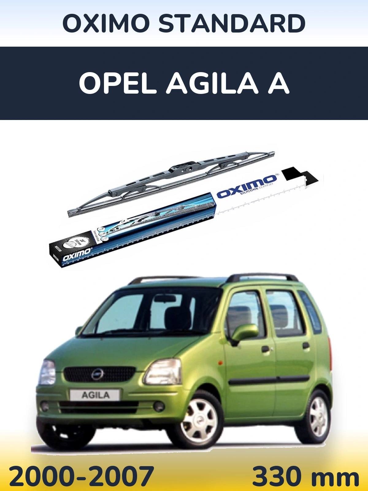 Tylna wycieraczka Oximo Standard 325 mm do Opel Agila A 2000-2007