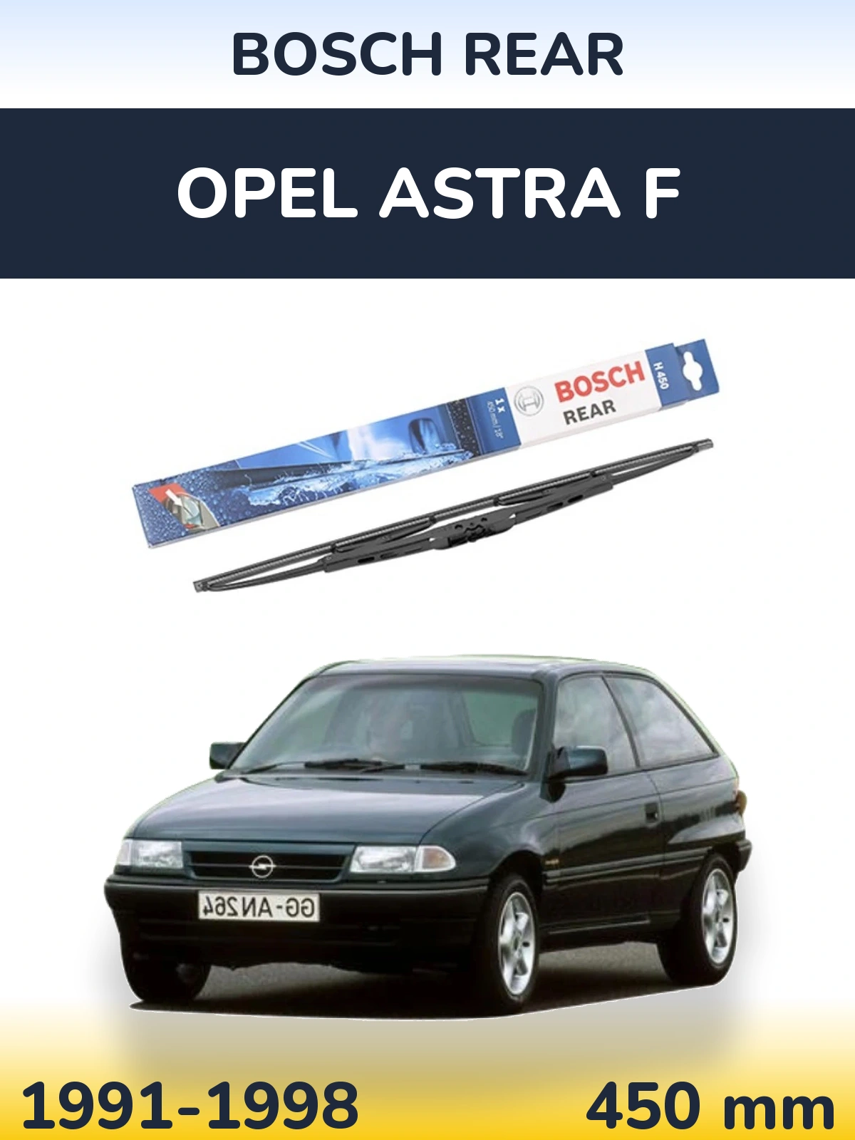 Tylna wycieraczka BOSCH Rear 450 mm do Opel Astra F 1991-1998