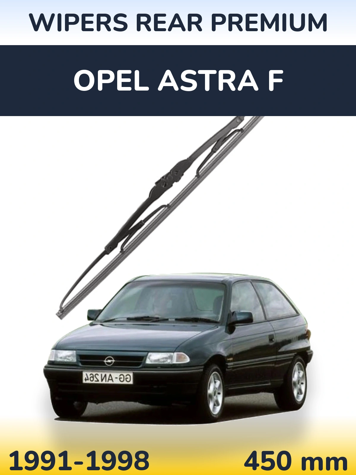 Rear wiper blade WIPERS REAR PREMIUM 450 mm for Opel Astra F 1991-1998