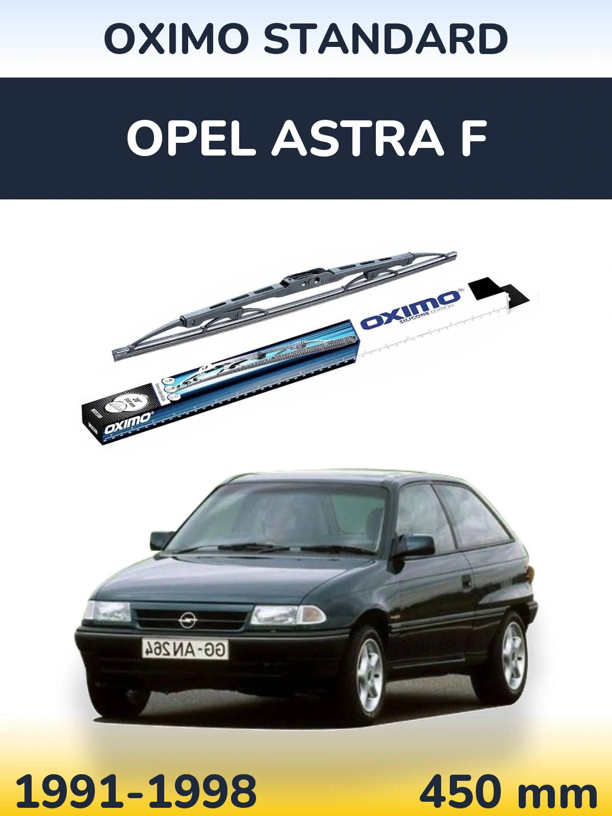 Tylna wycieraczka Oximo Standard 450 mm do Opel Astra F 1991-1998
