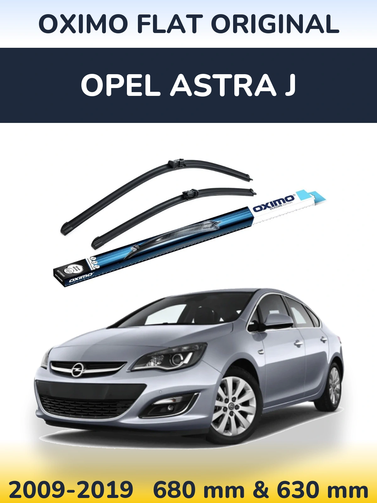 Komplet przednich wycieraczek Oximo Flat Original 680 & 630 mm do Opel Astra J 2009-2019
