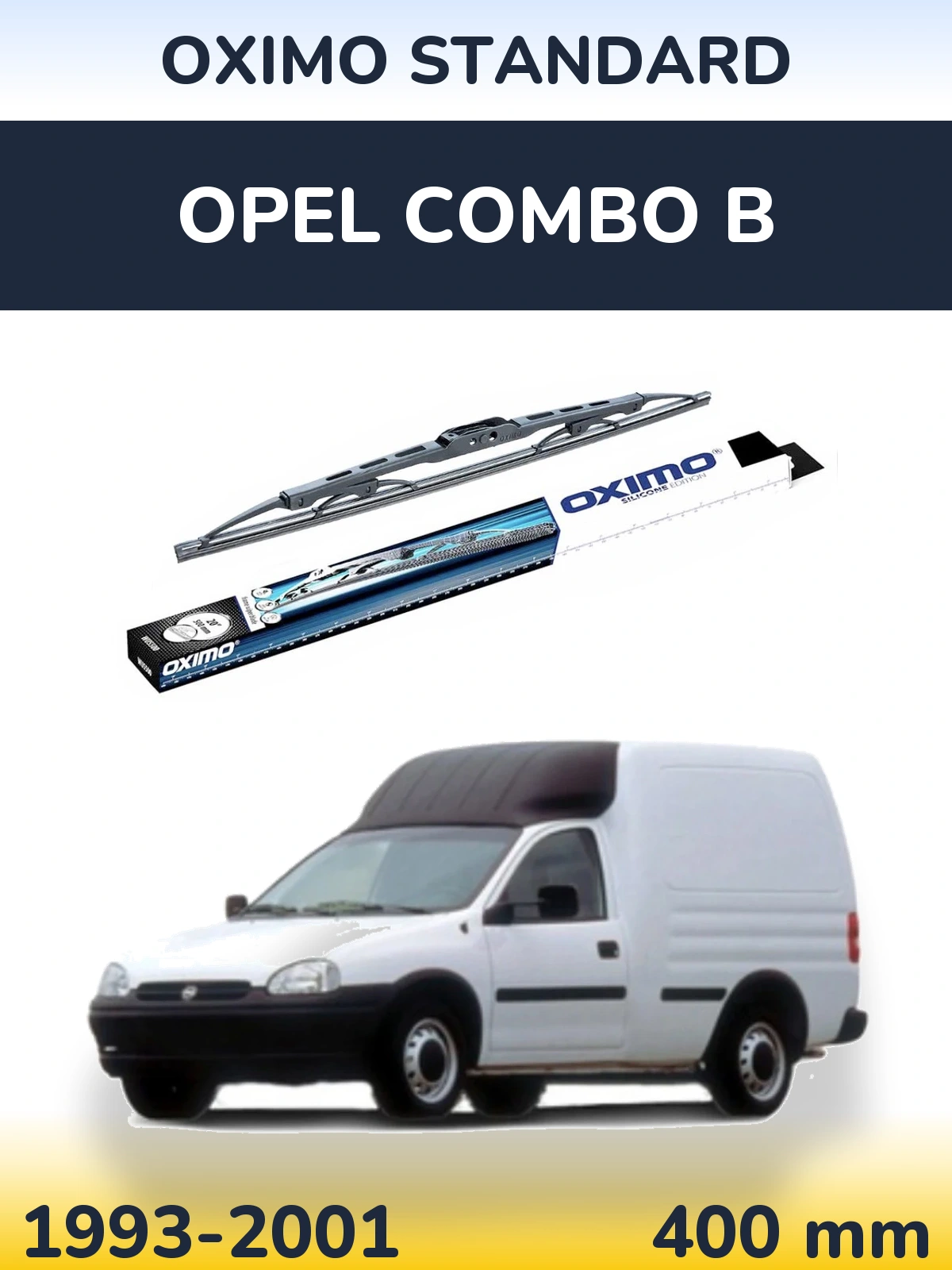 Tylna wycieraczka Oximo Standard 400 mm do Opel Combo B 1993-2001