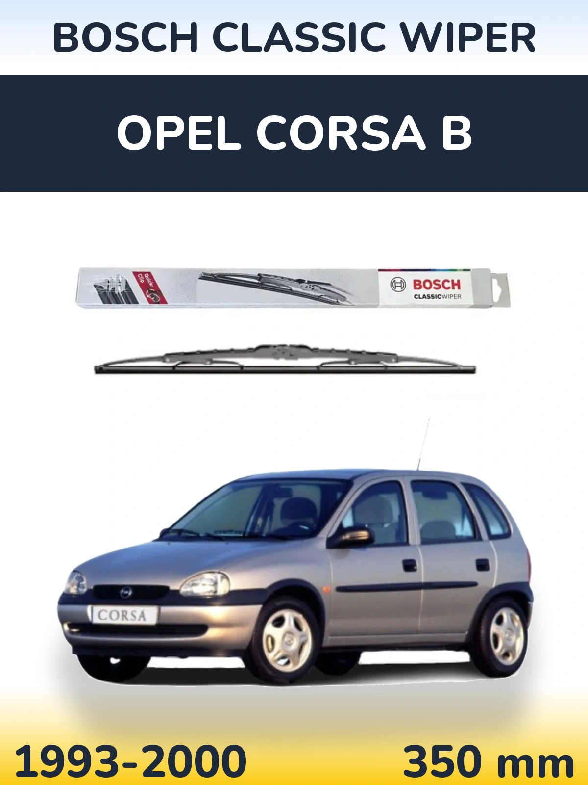 Задний дворник BOSCH Classic Wiper 340 мм для Opel Corsa B 1993-2000