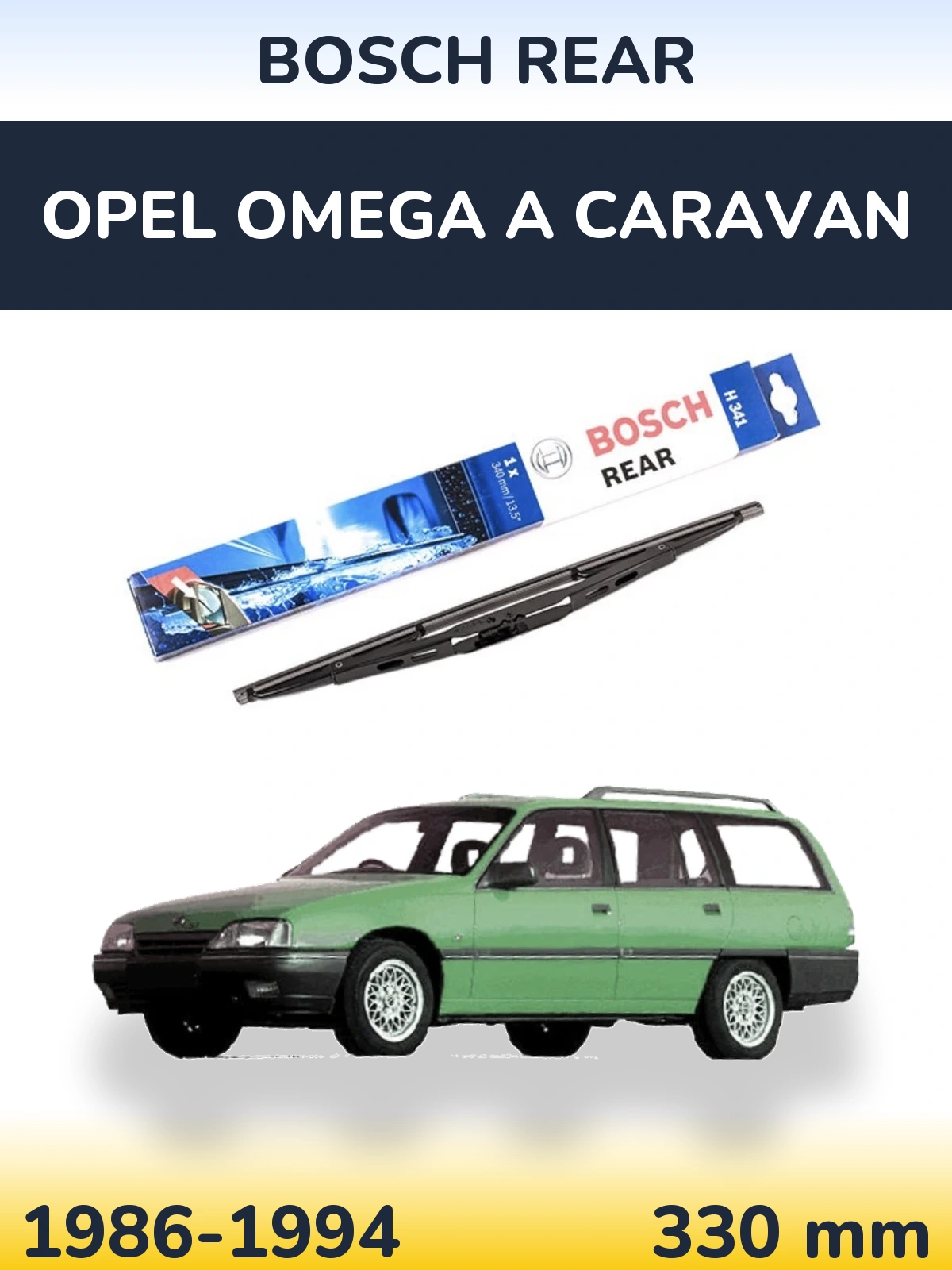 Tylna wycieraczka BOSCH Rear 340 mm do Opel Omega A Caravan 1986-1994