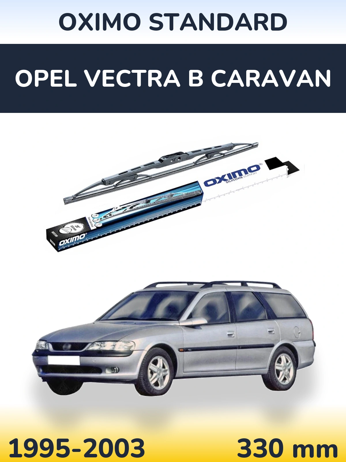 Tylna wycieraczka Oximo Standard 325 mm do Opel Vectra B Caravan 1995-2003