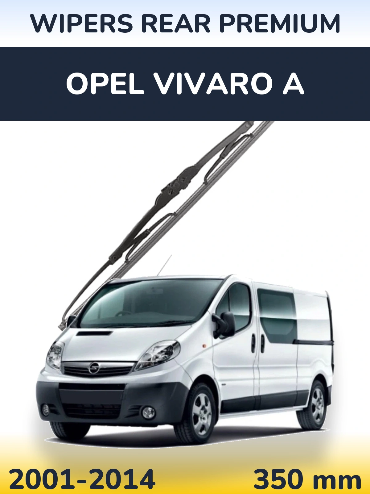 Tylna wycieraczka WIPERS REAR PREMIUM 350 mm do Opel Vivaro A 2001-2014