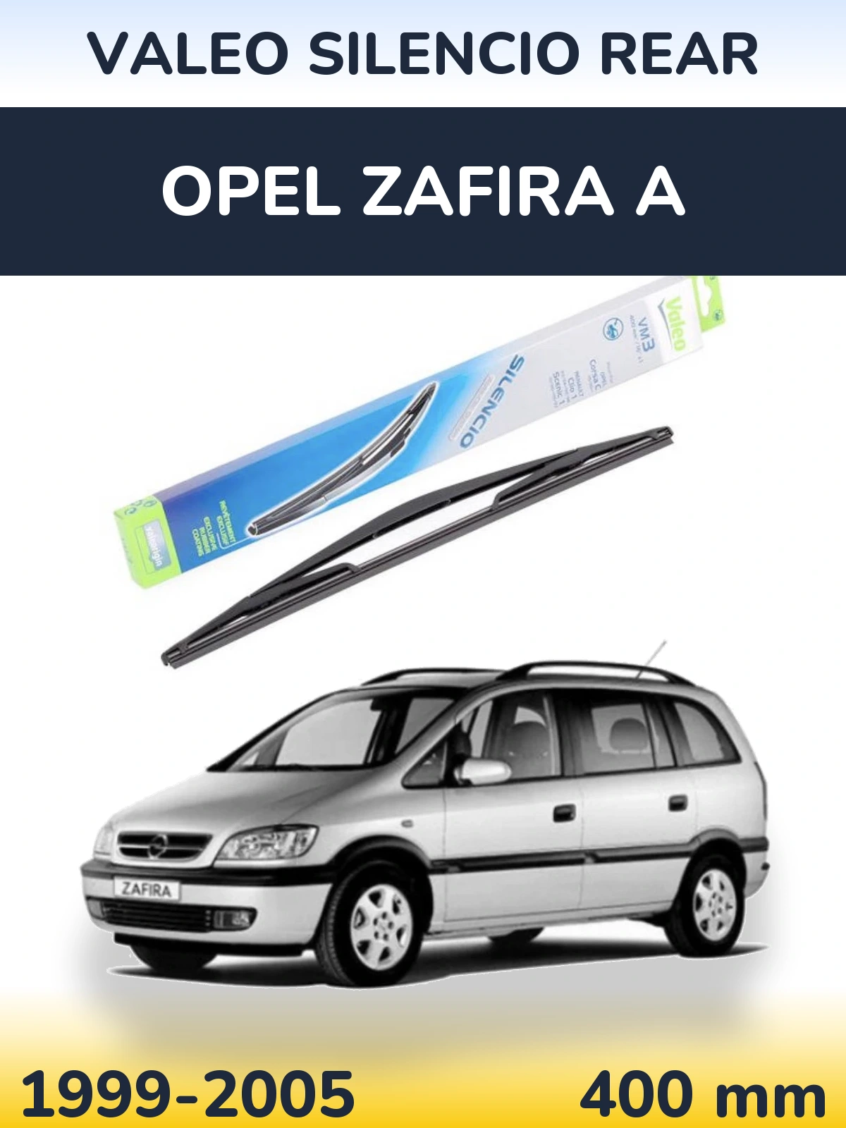 Задний дворник Valeo Silencio Rear 400 мм для Opel Zafira A 1999-2005