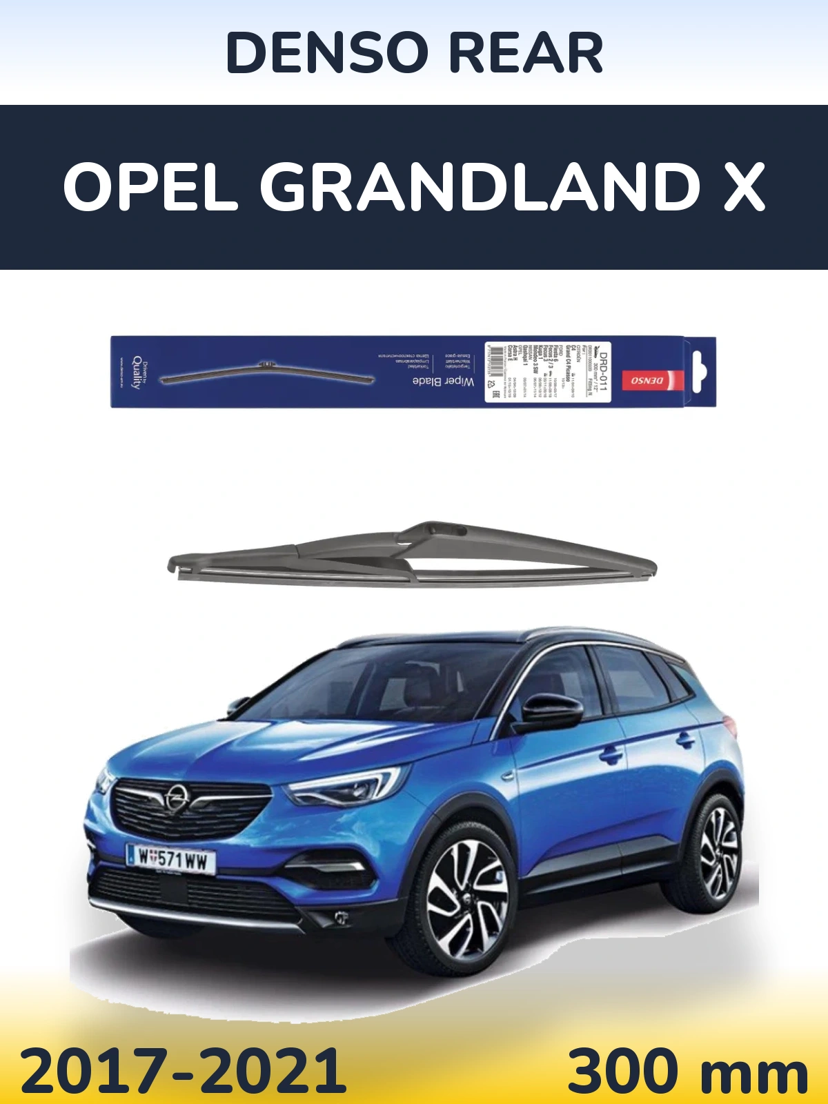 Tylna wycieraczka Denso Rear 300 mm do Opel Grandland X 2017-2021