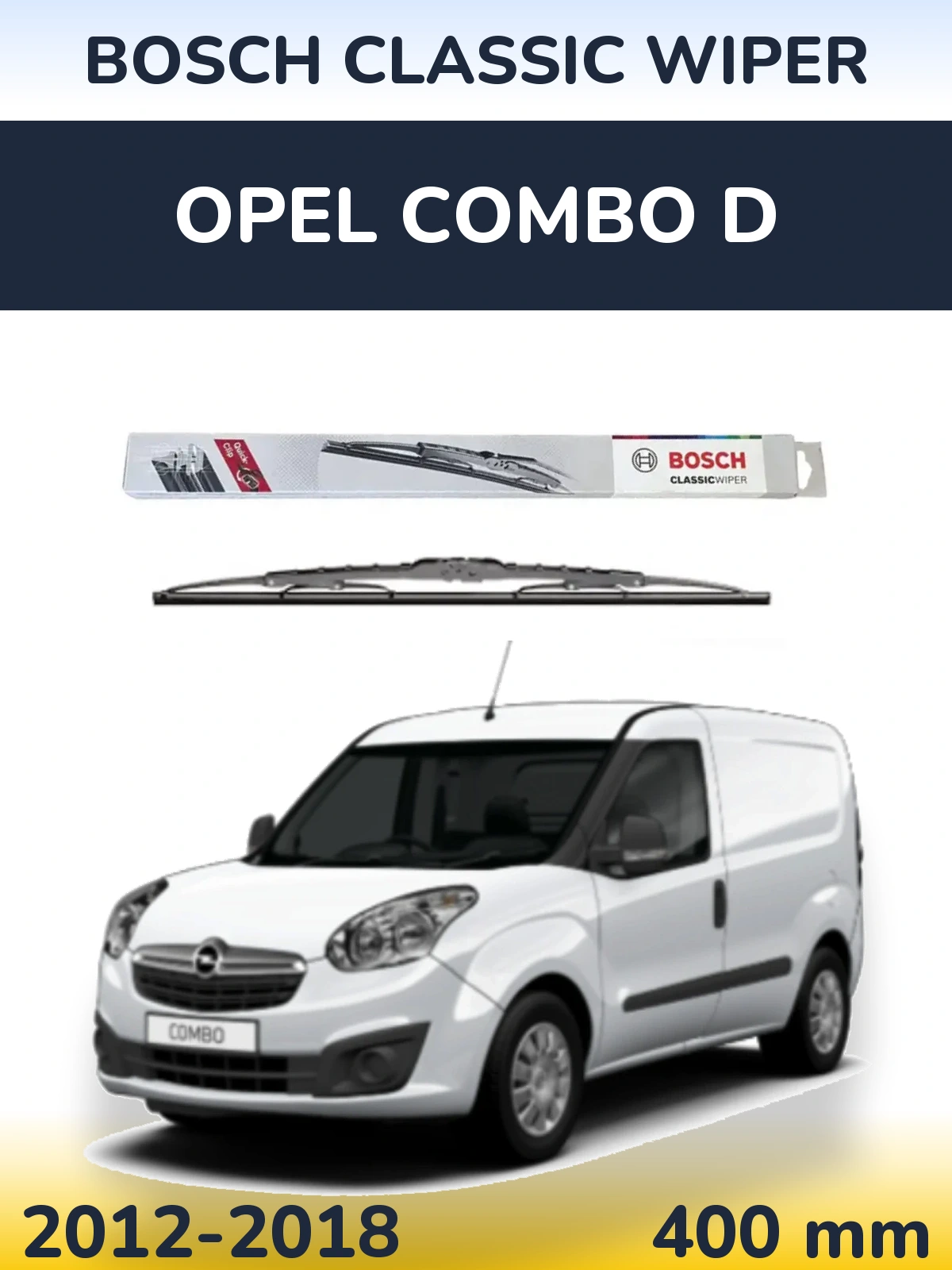 Tylna wycieraczka BOSCH Classic Wiper 400 mm do Opel Combo D 2012-2018