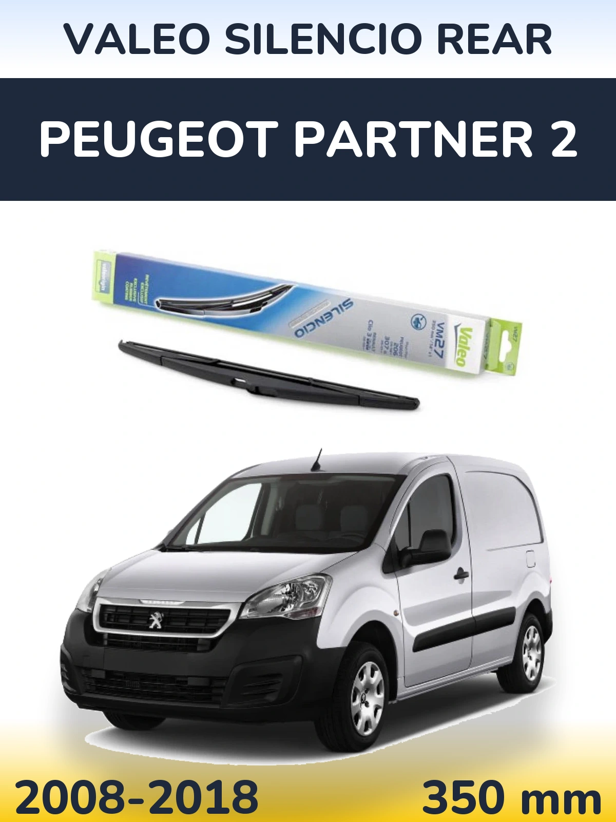 Tylna wycieraczka Valeo Silencio Rear 350 mm do Peugeot Partner 2 2008-2018