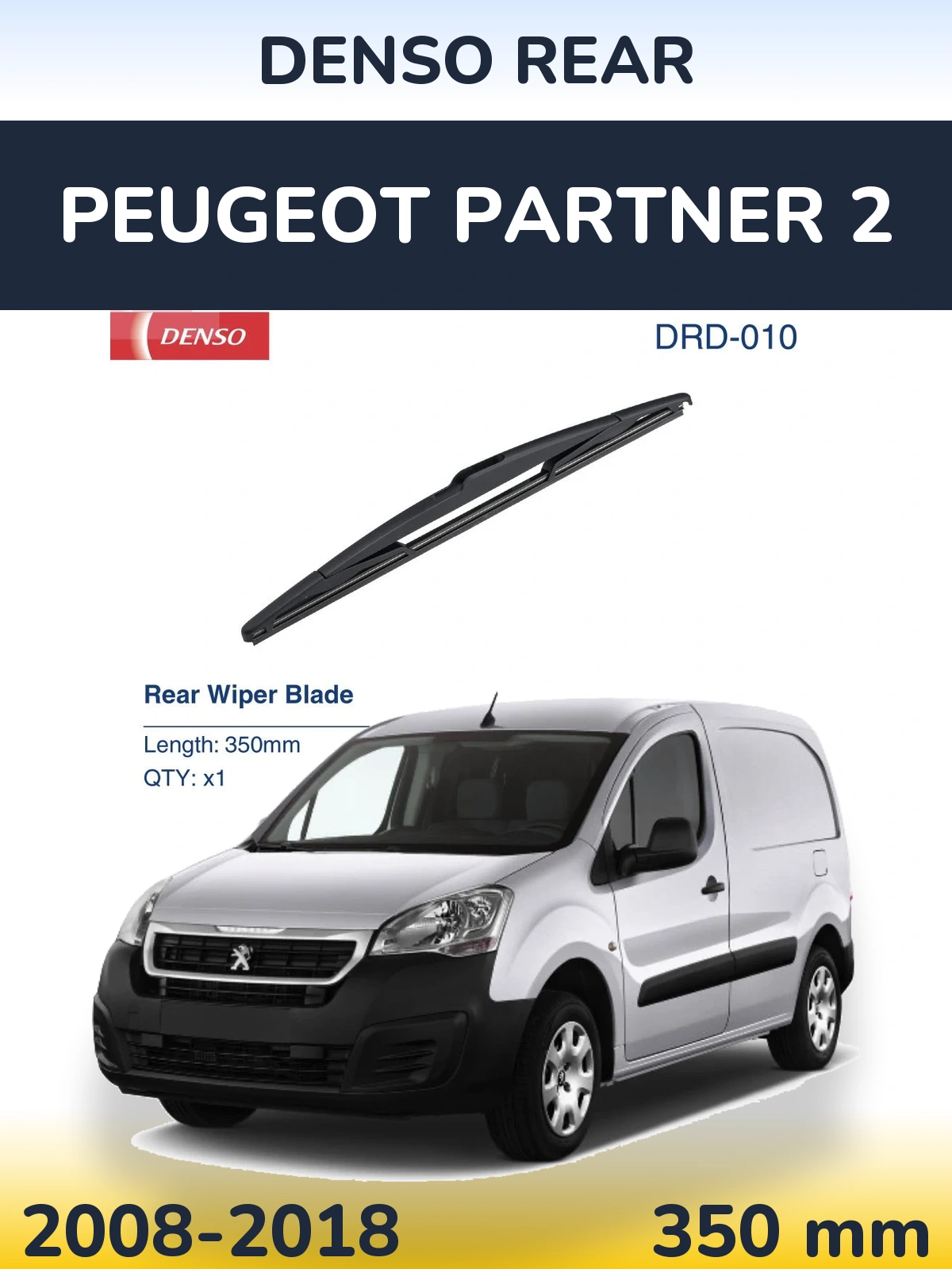 Tylna wycieraczka Denso Rear 350 mm do Peugeot Partner 2 2008-2018