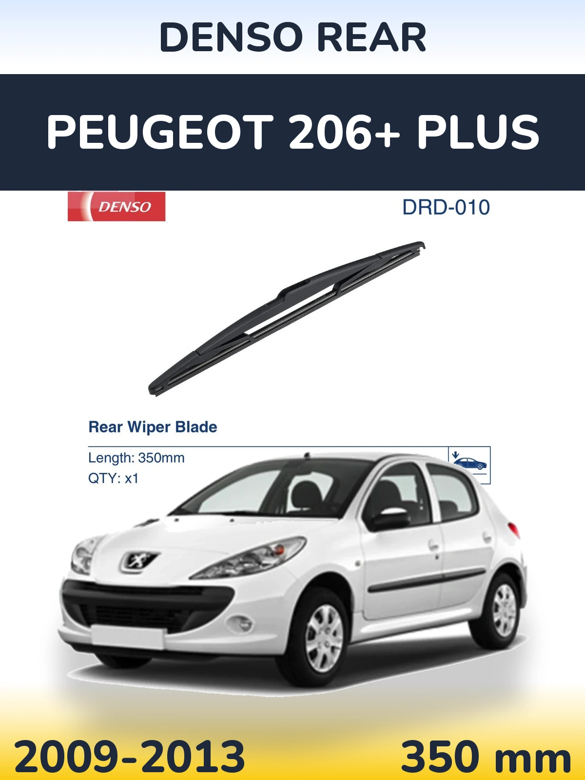 Tylna wycieraczka Denso Rear 350 mm do Peugeot 206+ Plus 2009-2013