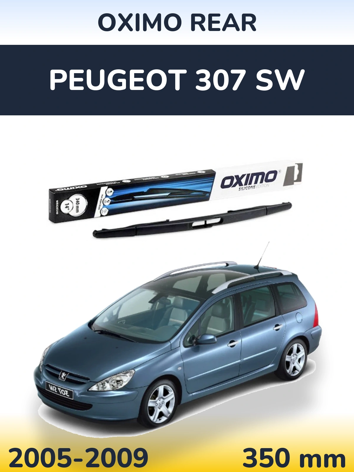 Tylna wycieraczka Oximo Rear 350 mm do Peugeot 307 SW 2005-2009