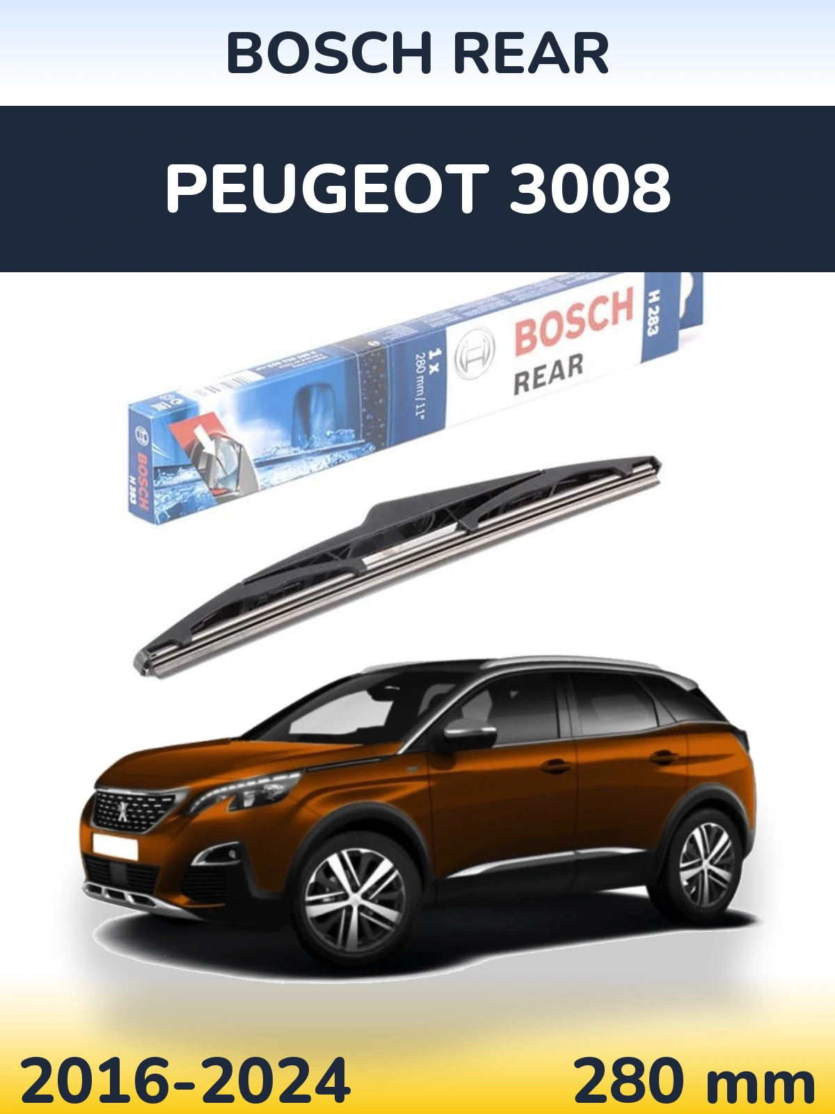 Tylna wycieraczka BOSCH Rear 280 mm do Peugeot 3008 2016-2024