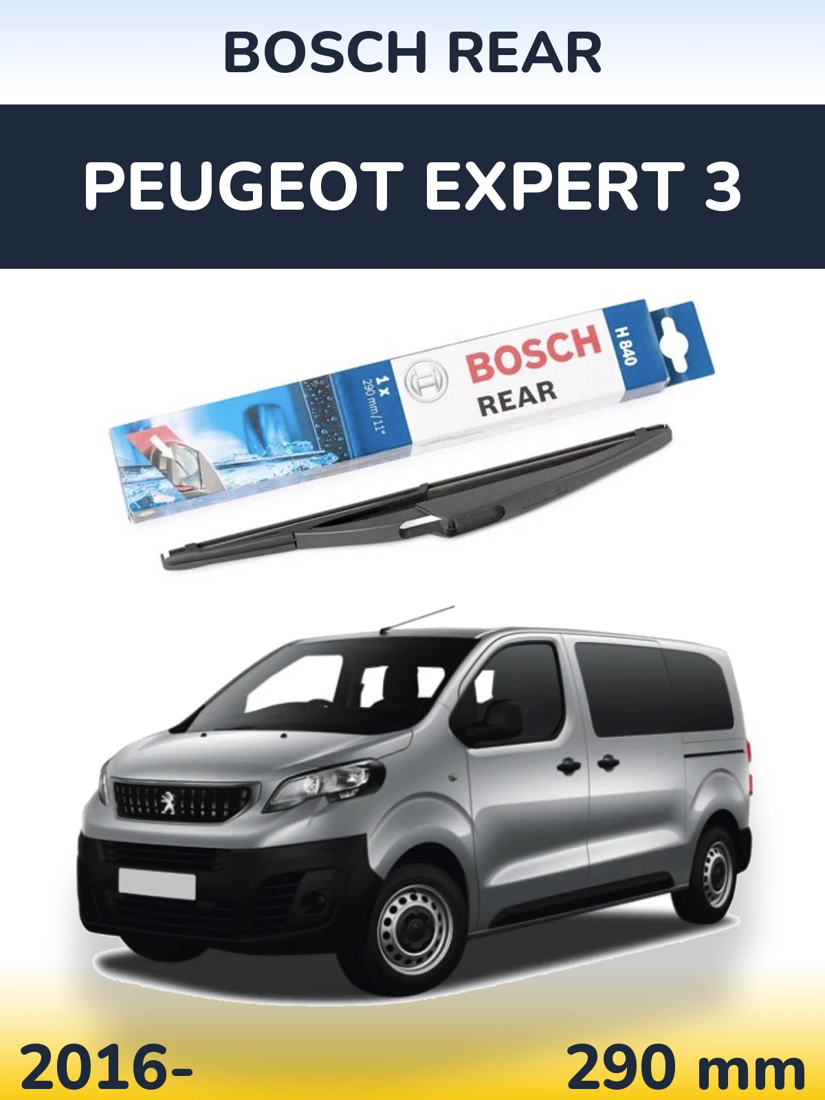 Tylna wycieraczka BOSCH Rear 290 mm do Peugeot Expert 3 2016-2026