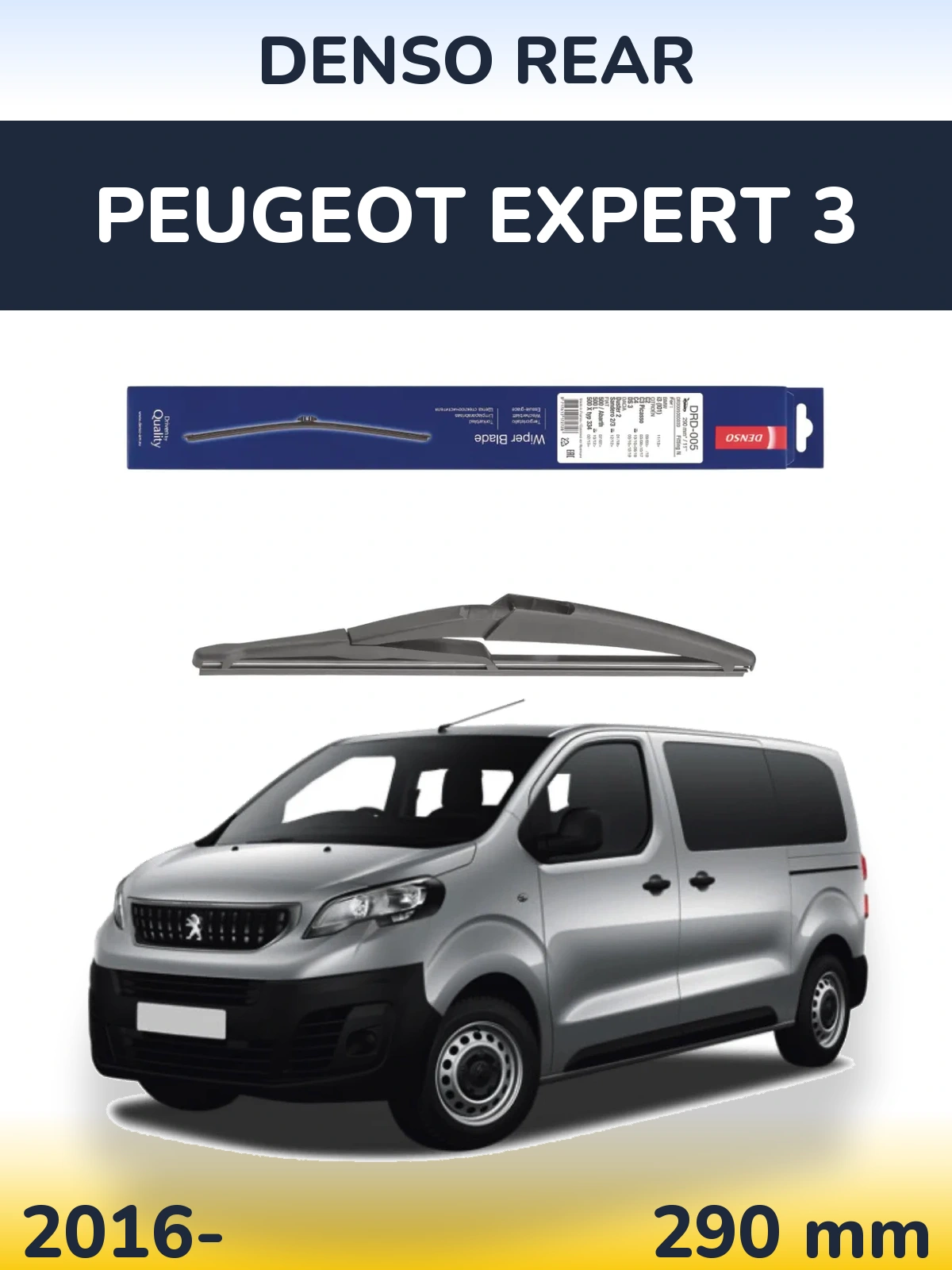 Tylna wycieraczka Denso Rear 290 mm do Peugeot Expert 3 2016-2026
