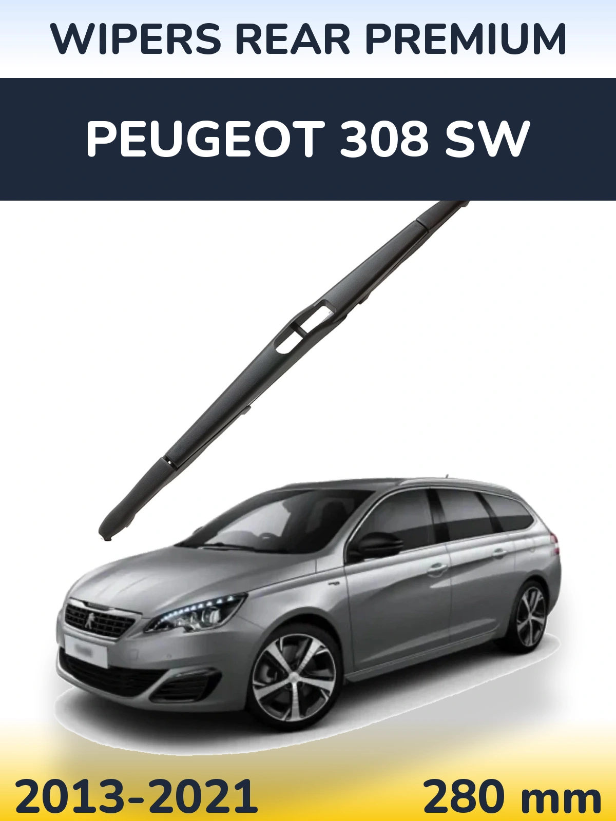 Задний дворник WIPERS REAR PREMIUM 280 мм для Peugeot 308 SW 2013-2021