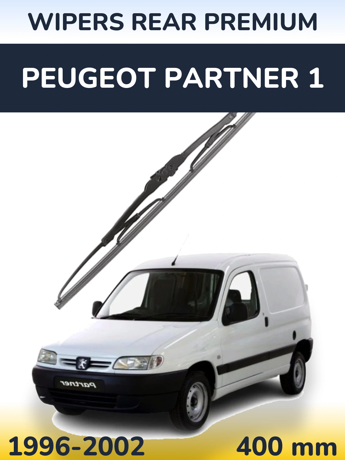 Задний дворник WIPERS REAR PREMIUM 400 мм для Peugeot Partner 1 1996-2002