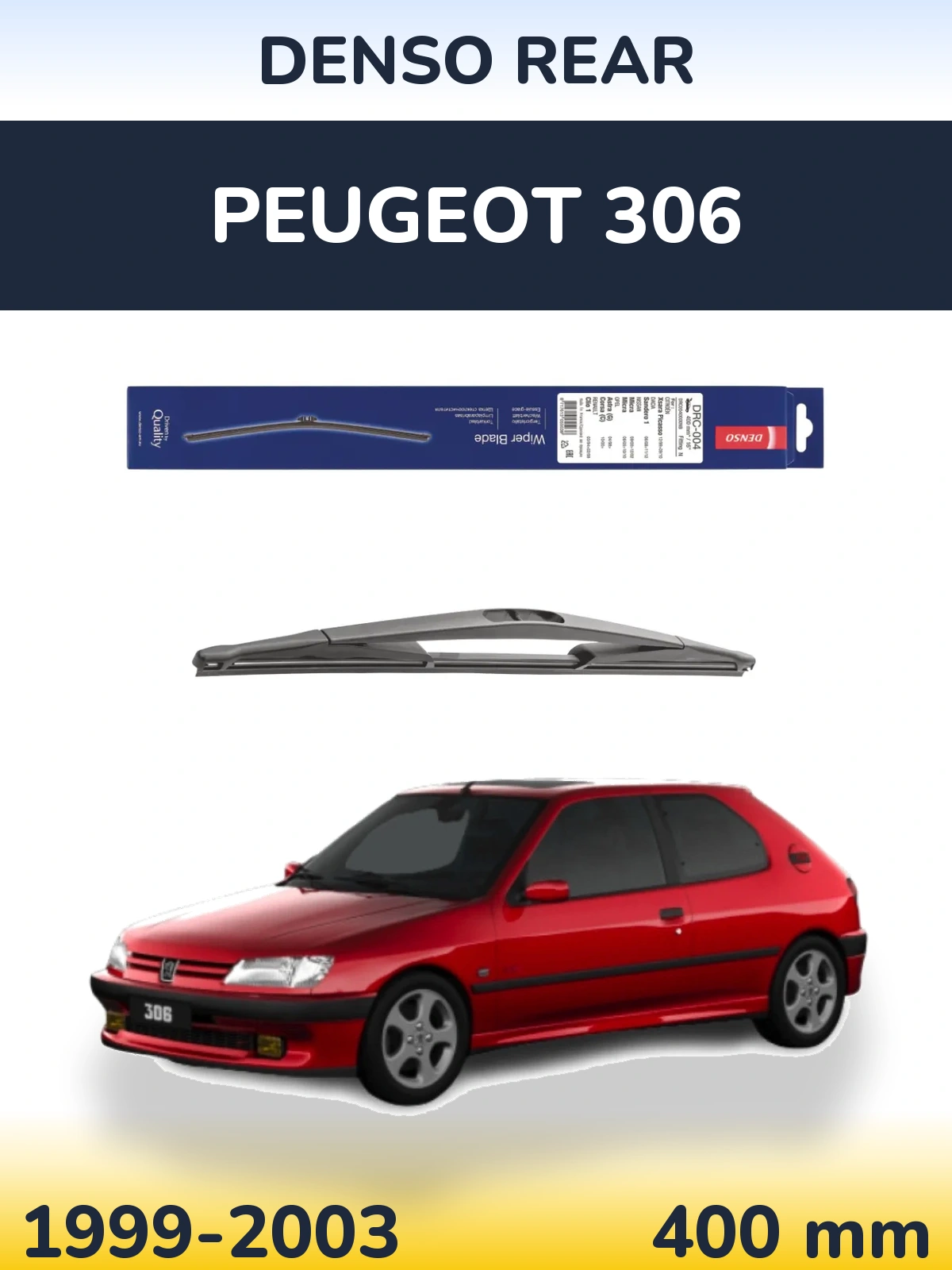Tylna wycieraczka Denso Rear 400 mm do Peugeot 306 1999-2003