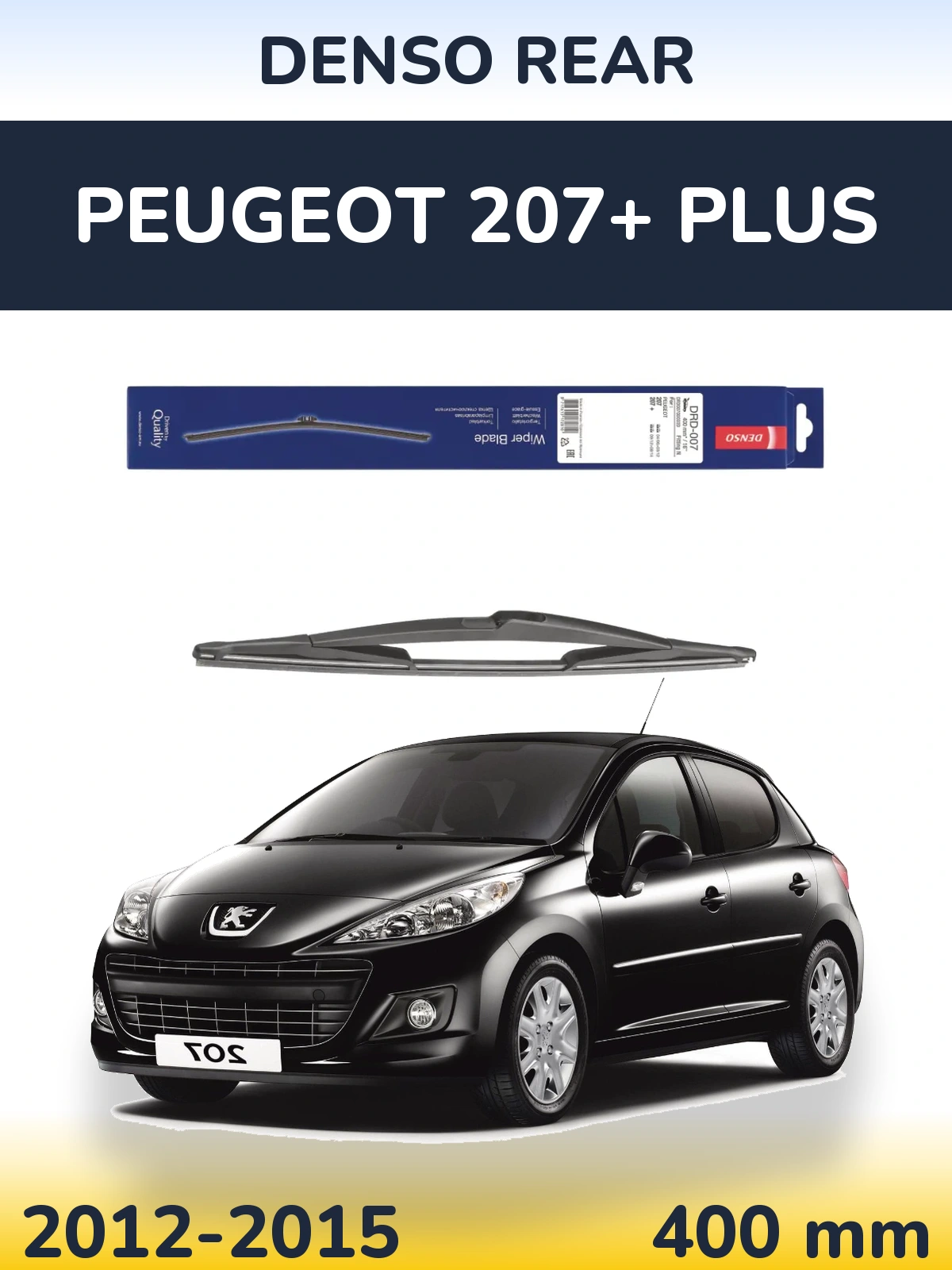 Tylna wycieraczka Denso Rear 400 mm do Peugeot 207+ Plus 2012-2015