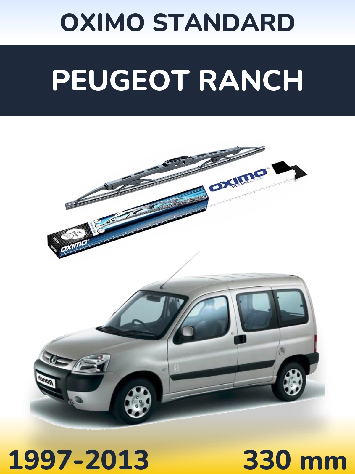 Tylna wycieraczka Oximo Standard 325 mm do Peugeot Ranch 1997-2013
