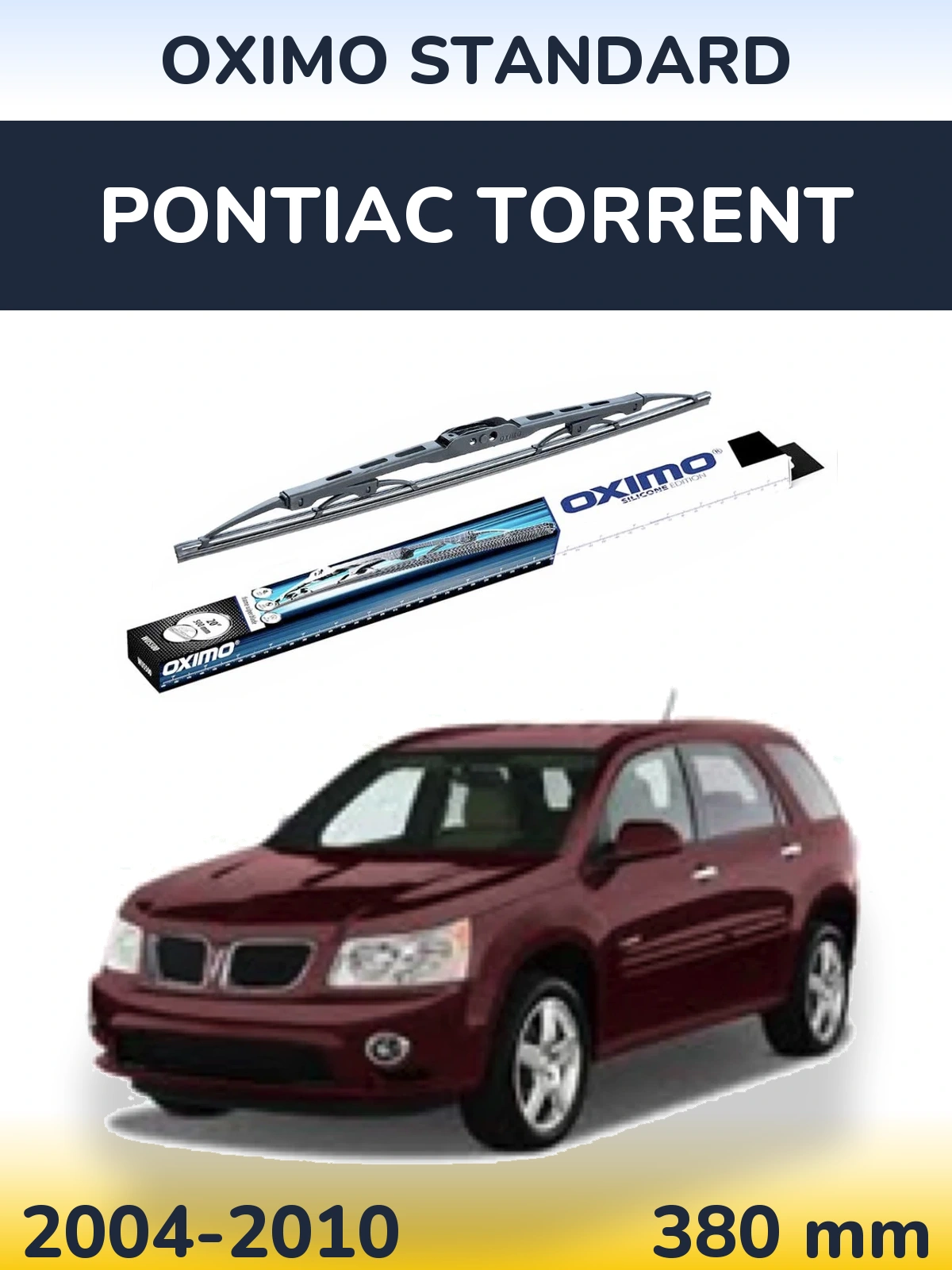 Задний дворник Oximo Standard 375 мм для Pontiac Torrent 2004-2010