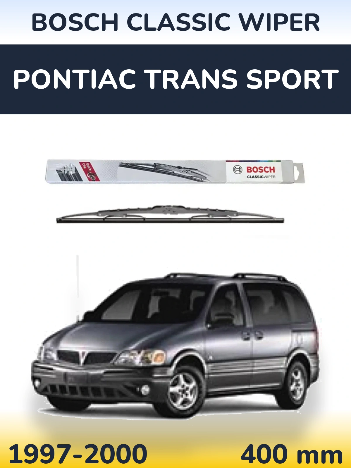 Задний дворник BOSCH Classic Wiper 400 мм для Pontiac Trans Sport 1997-2000