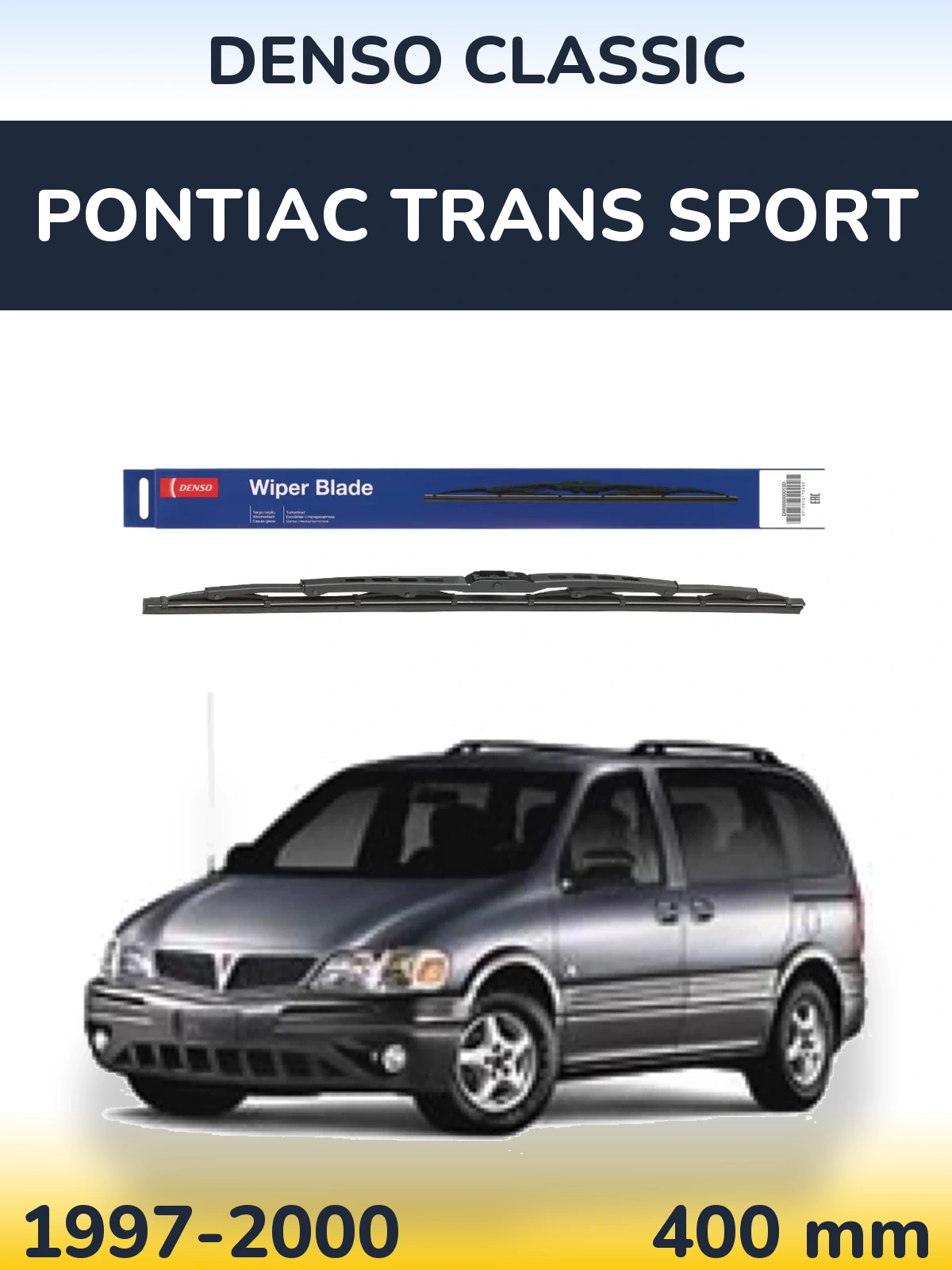 Tylna wycieraczka Denso Classic 400 mm do Pontiac Trans Sport 1997-2000