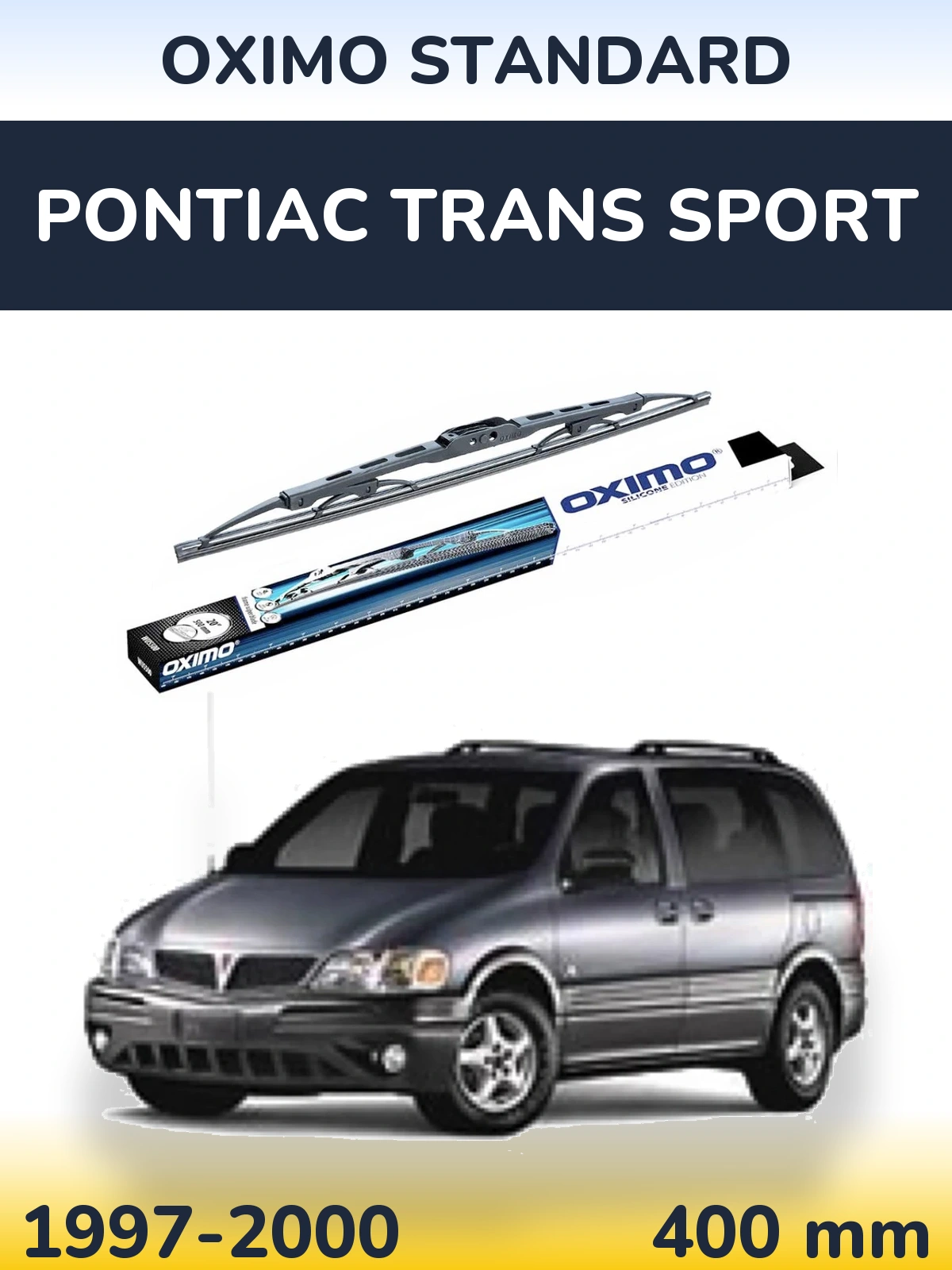 Rear wiper blade Oximo Standard 400 mm for Pontiac Trans Sport 1997-2000